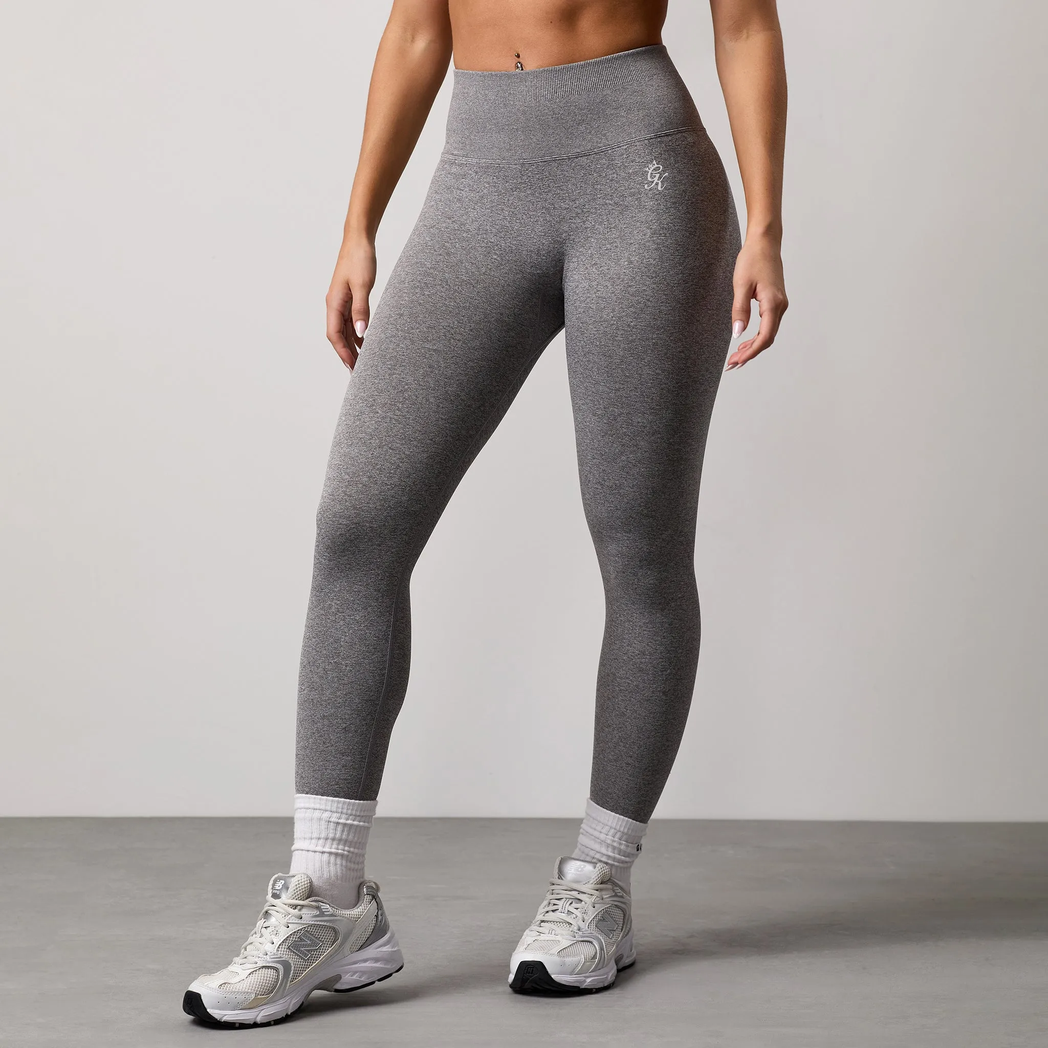 Gym King Sculpt Marl Seamless Legging - Grey Marl sold by The Gym King product image thumbnail 2