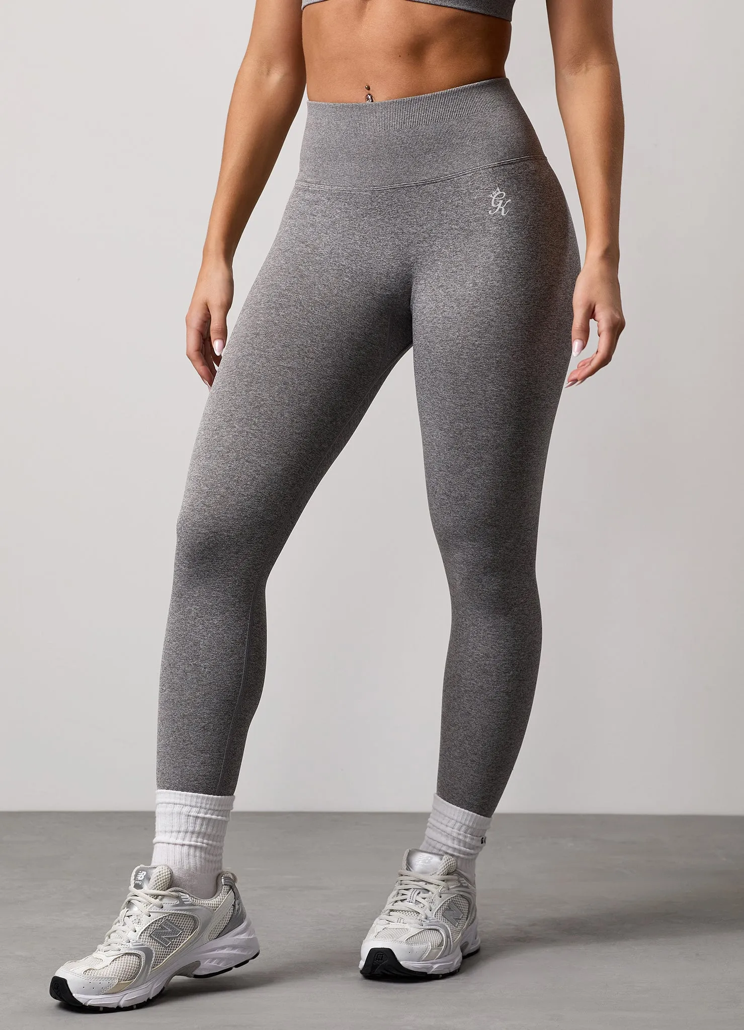Gym King Sculpt Marl Seamless Legging - Grey Marl sold by The Gym King