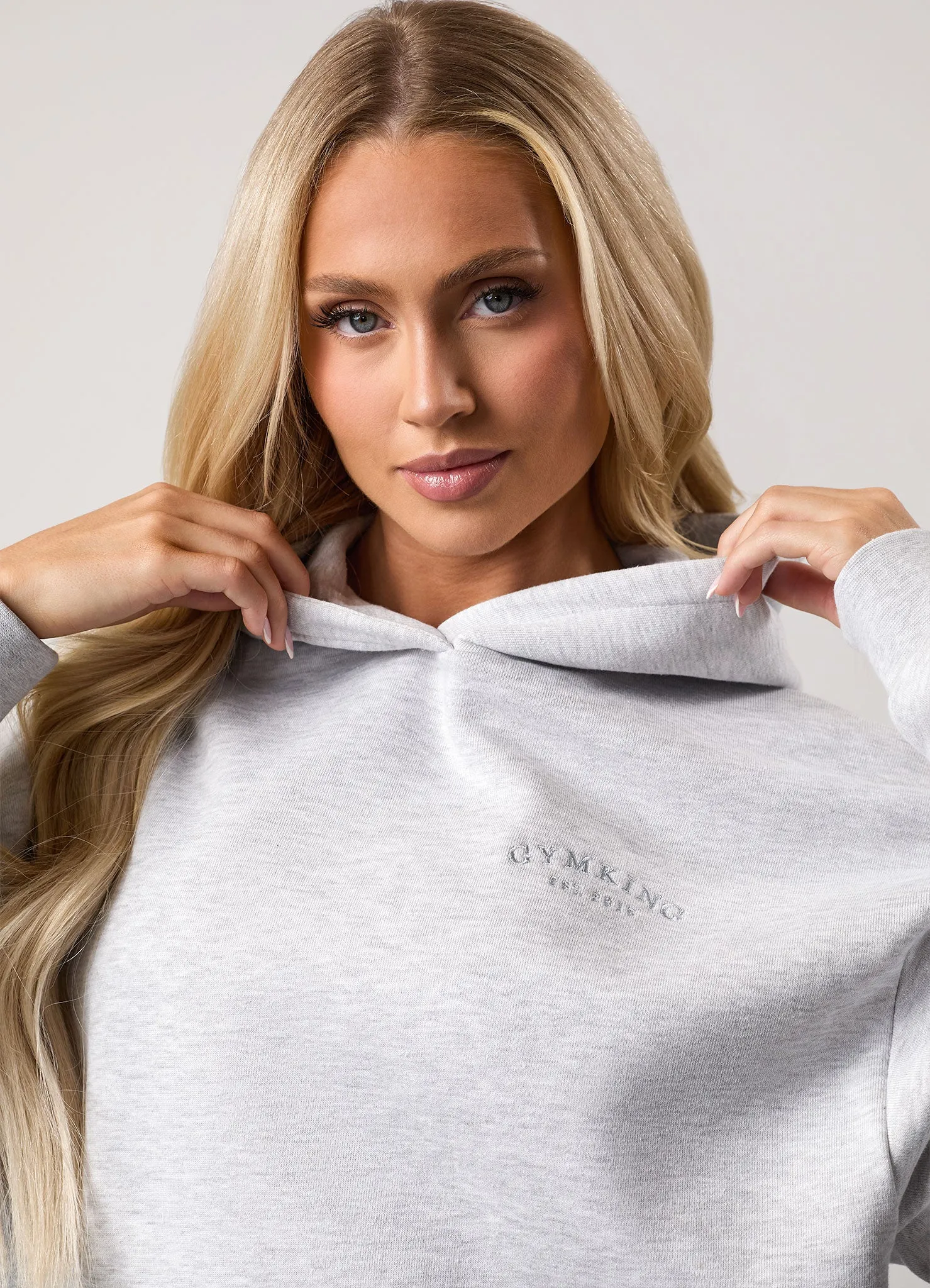 Gym King Compose Relaxed Fit Hood - Snow Marl sold by The Gym King product image thumbnail 4