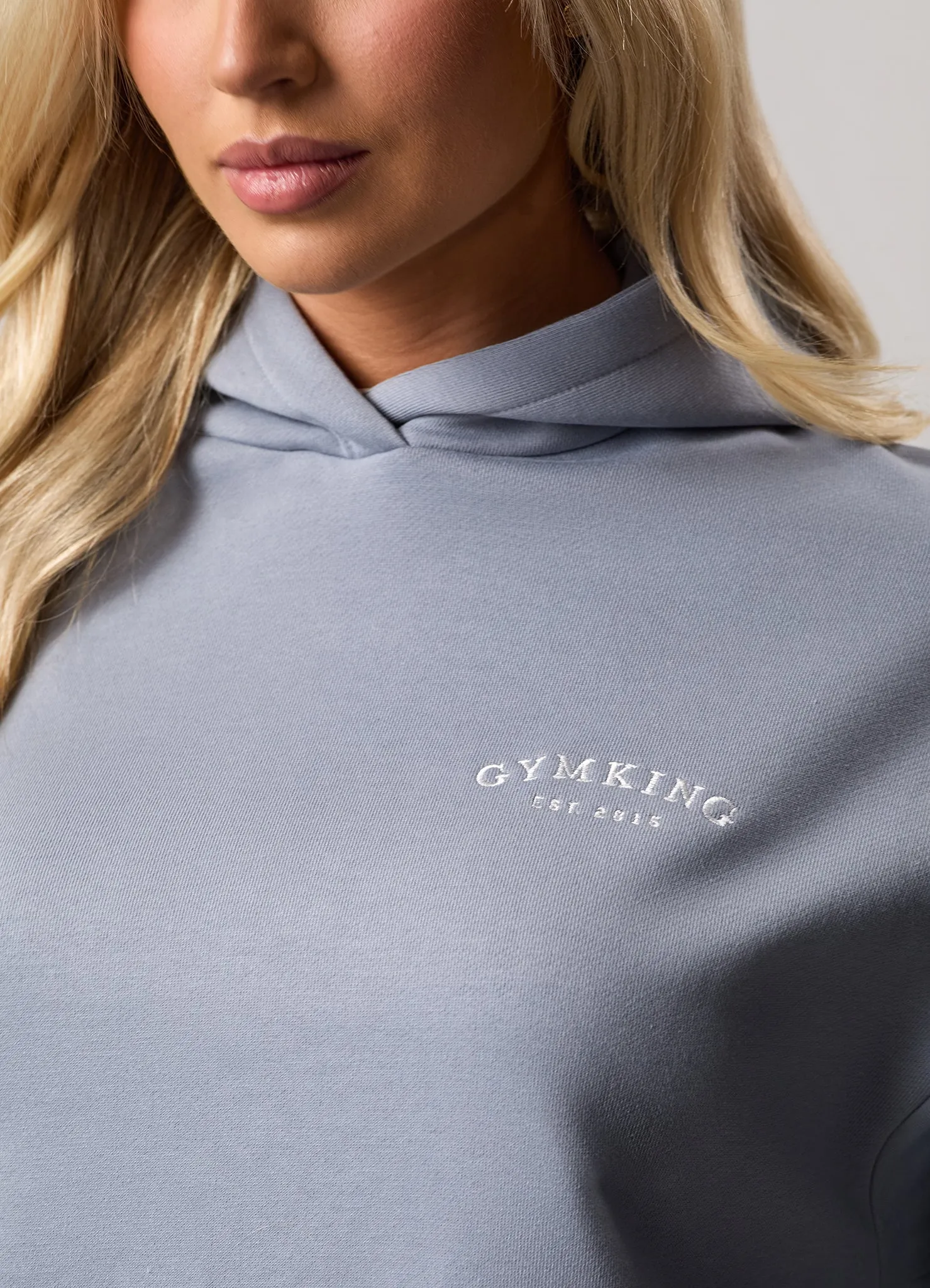 Gym King Compose Relaxed Fit Hood - Blue Mist sold by The Gym King product image thumbnail 5