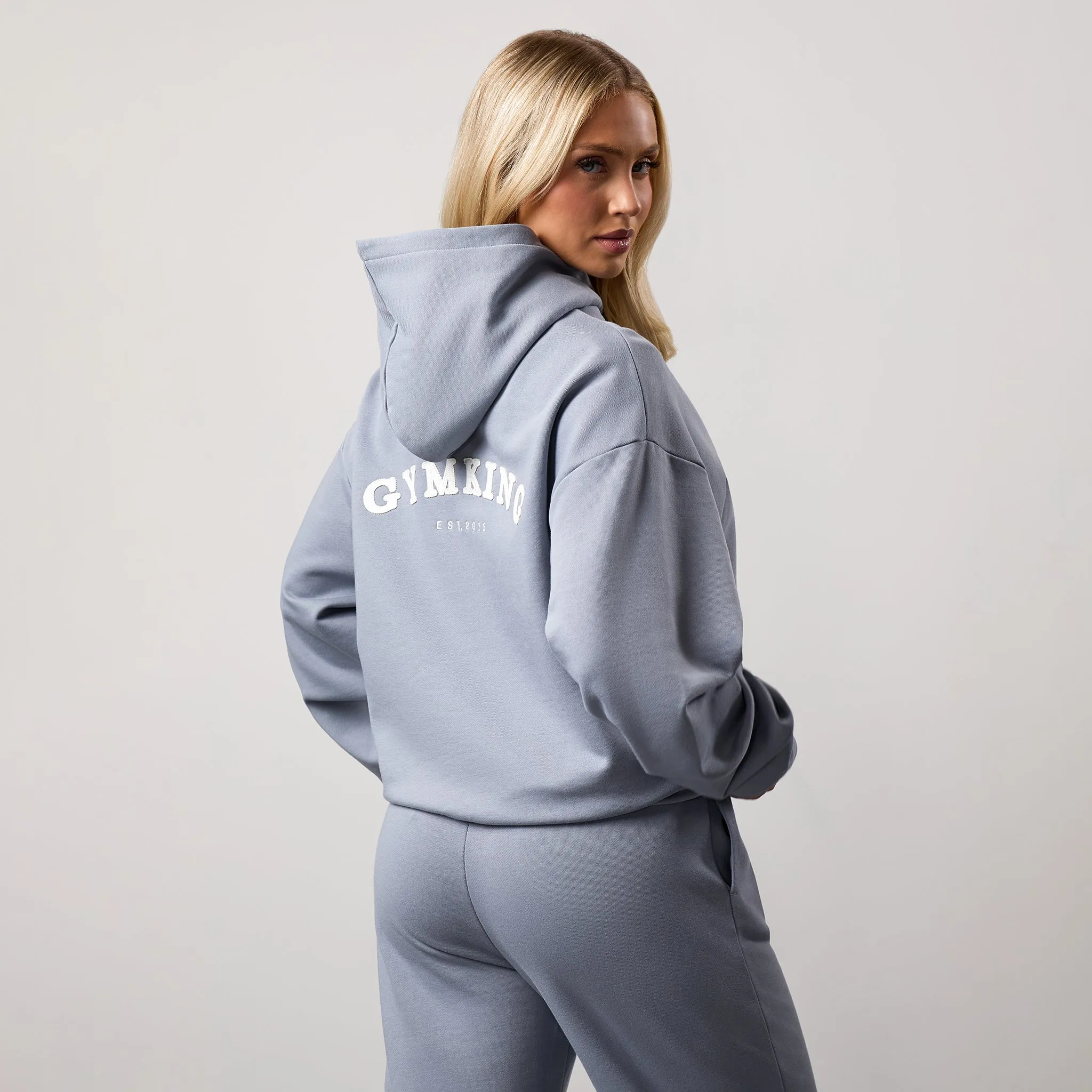 Gym King Compose Relaxed Fit Hood - Blue Mist sold by The Gym King product image thumbnail 2