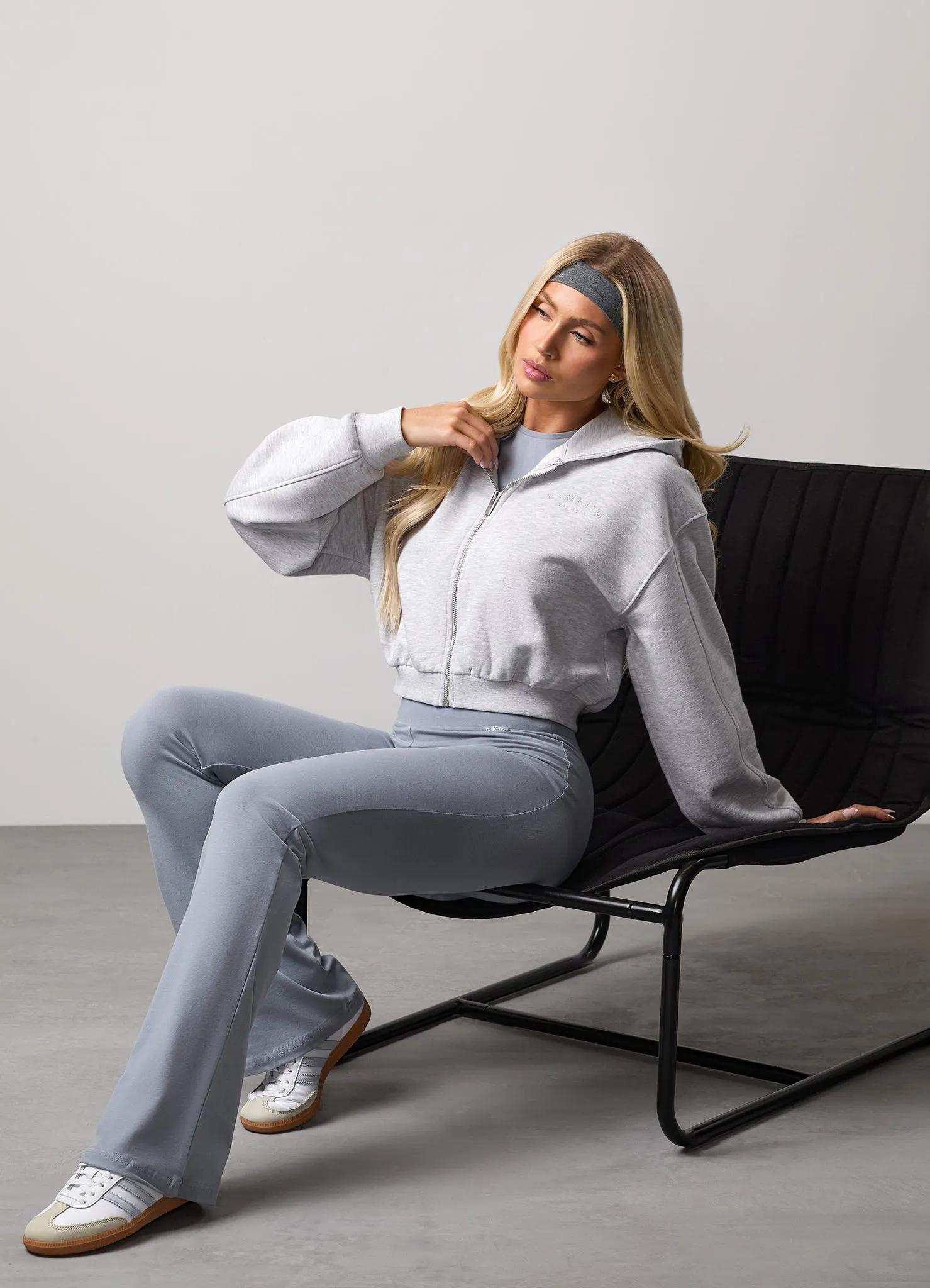 Gym King Compose Full Zip Hood - Snow Marl sold by The Gym King product image thumbnail 4