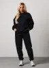 Gym King 365 Raglan Sleeve Crew Tracksuit - Black sold by The Gym King