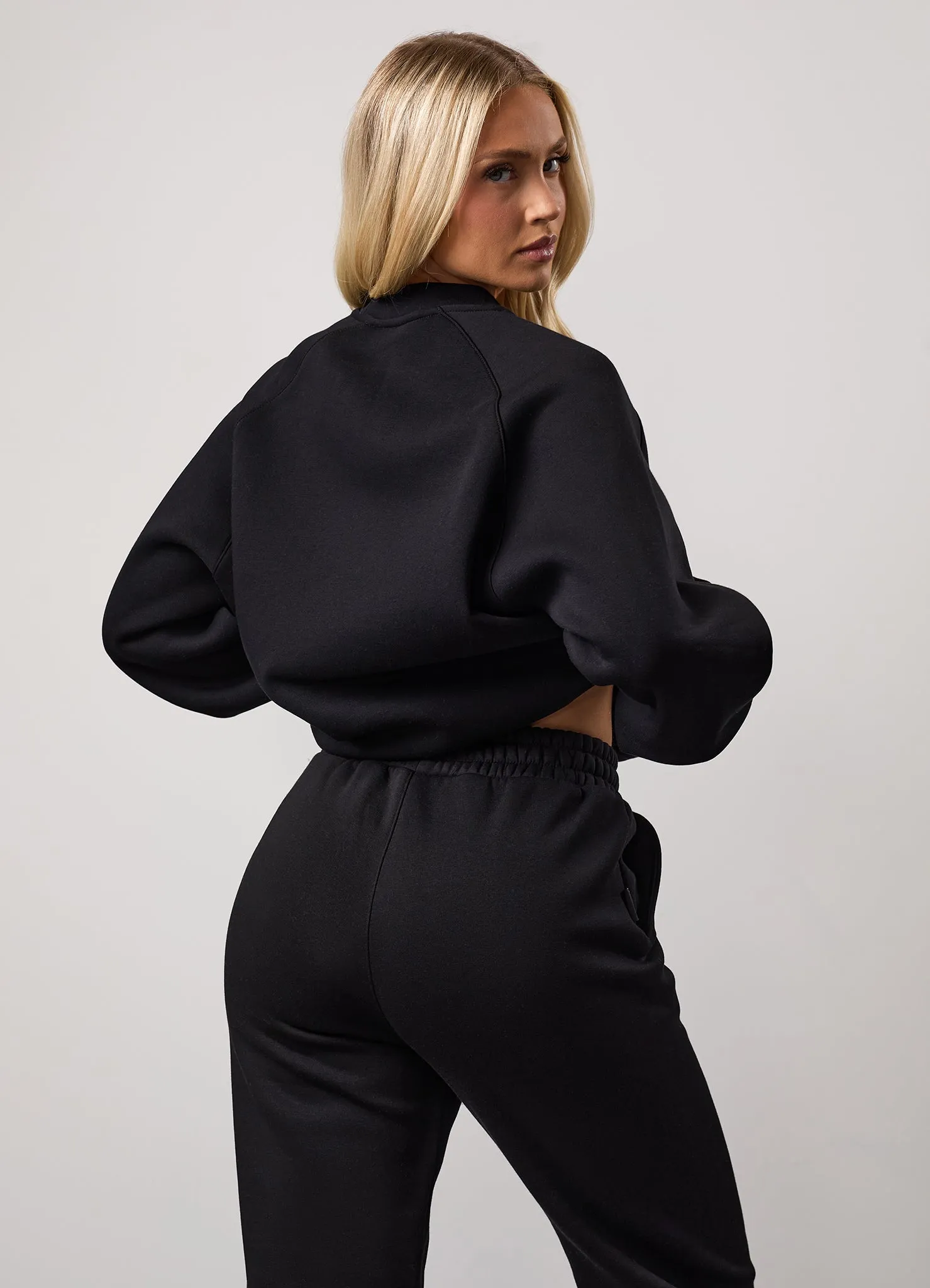 Gym King 365 Raglan Sleeve Crew - Black sold by The Gym King product image thumbnail 4