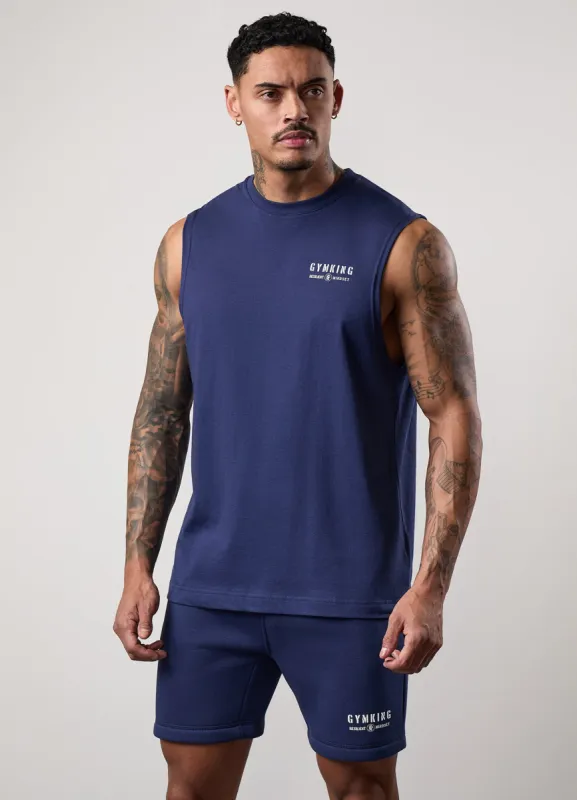 Gym King Resilient Mindset Tank - Oxford Blue sold by The Gym King