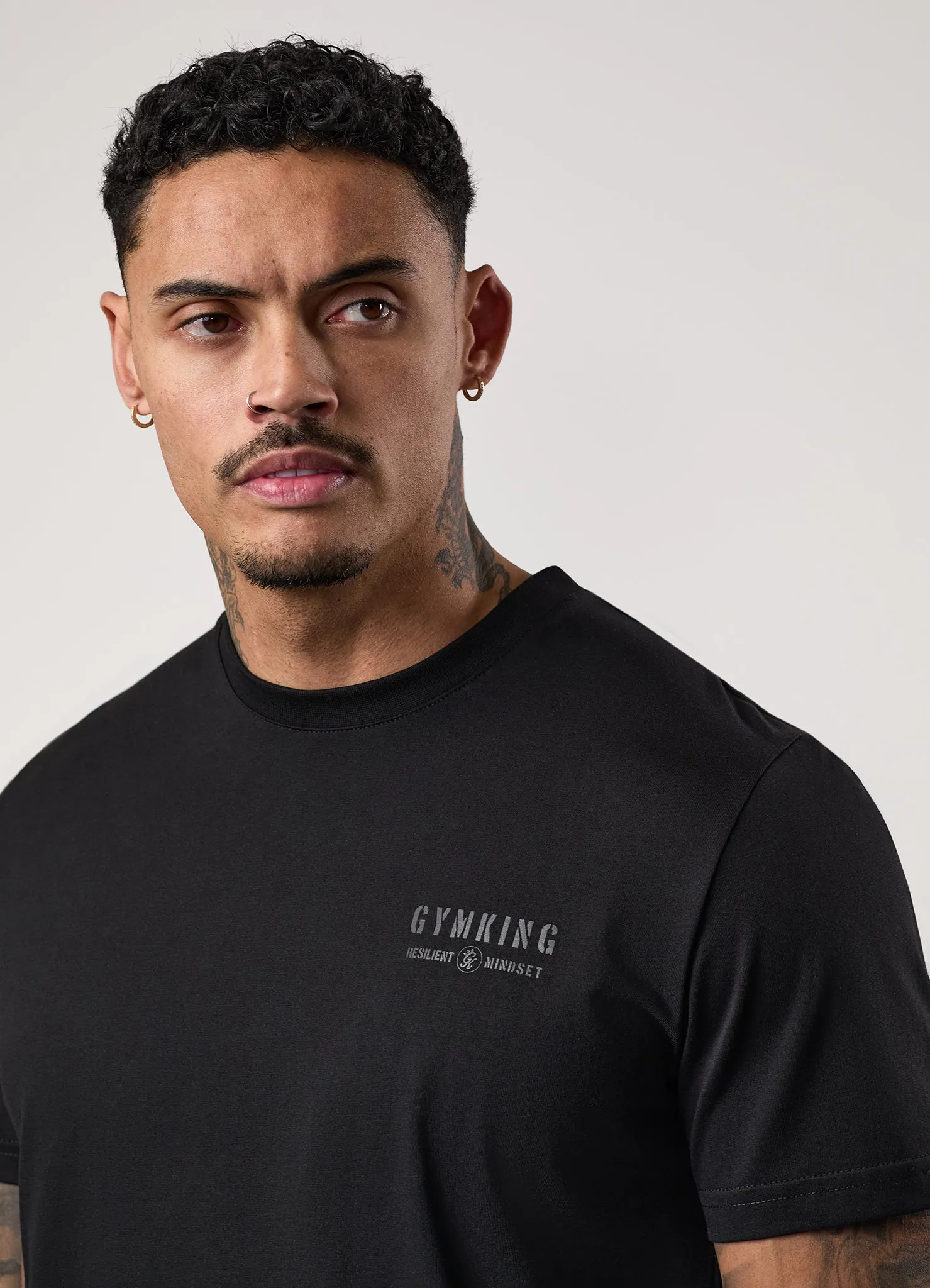 Gym King Resilient Mindset Tee - Black sold by The Gym King product image thumbnail 5