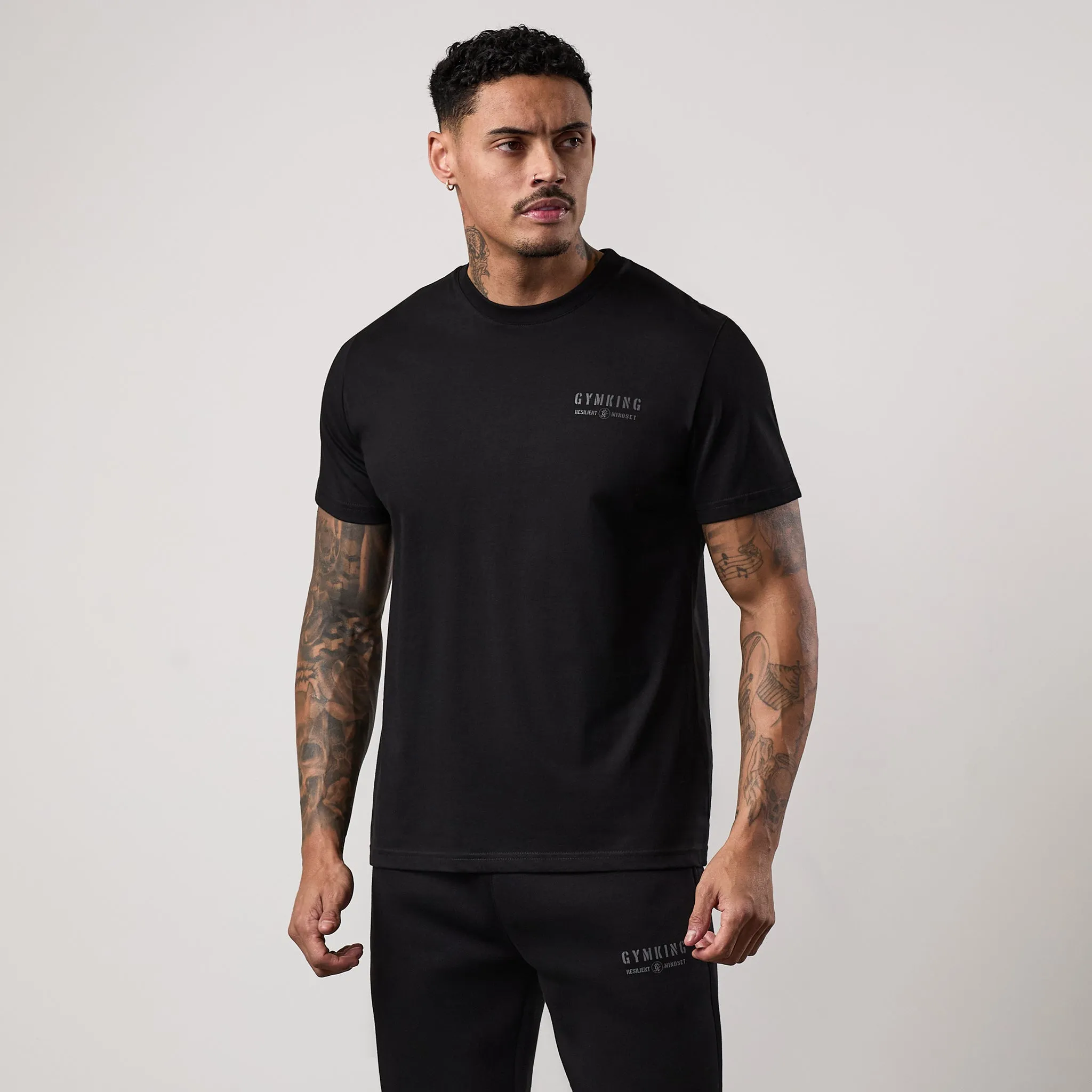Gym King Resilient Mindset Tee - Black sold by The Gym King product image thumbnail 2