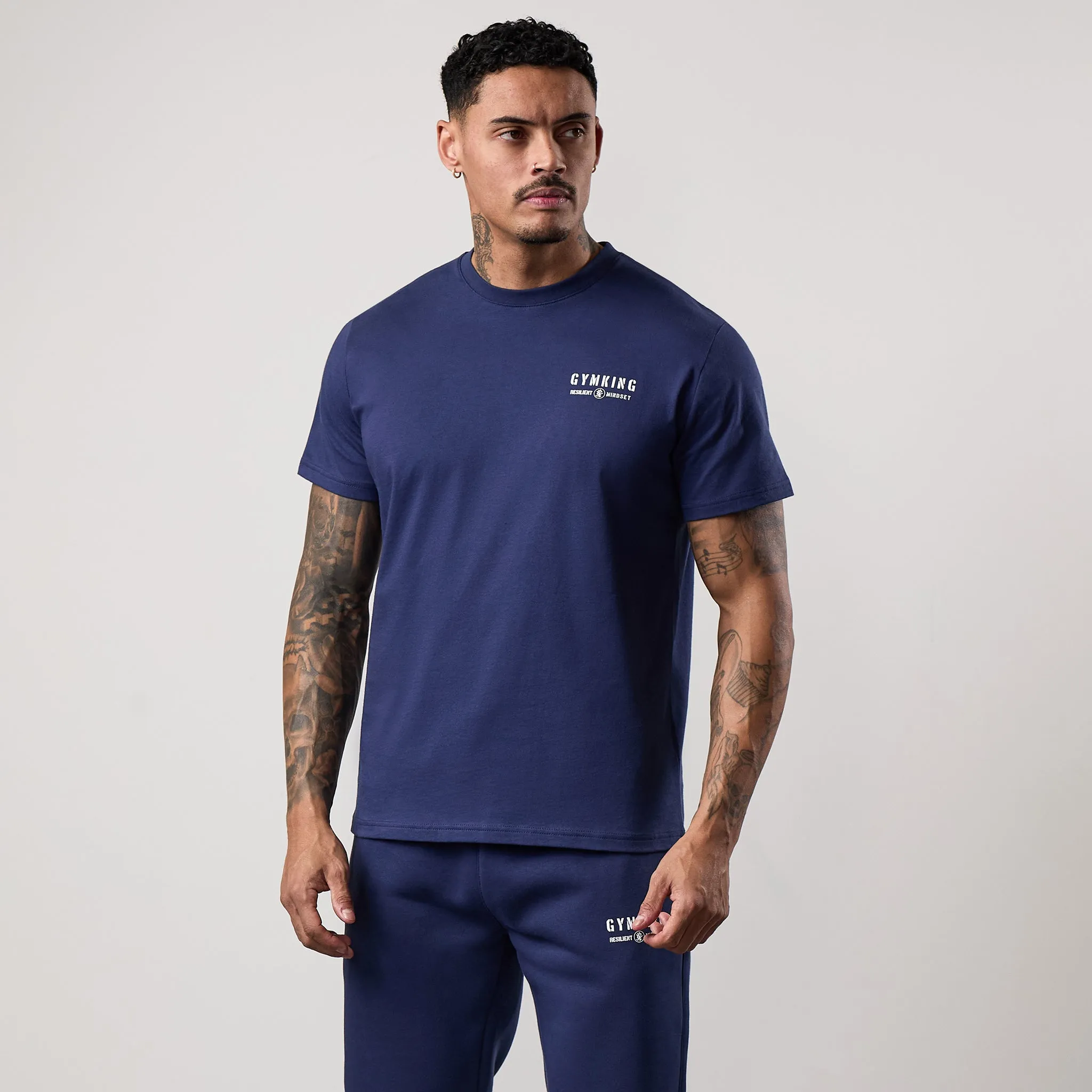 Gym King Resilient Mindset Tee - Oxford Blue sold by The Gym King product image thumbnail 2