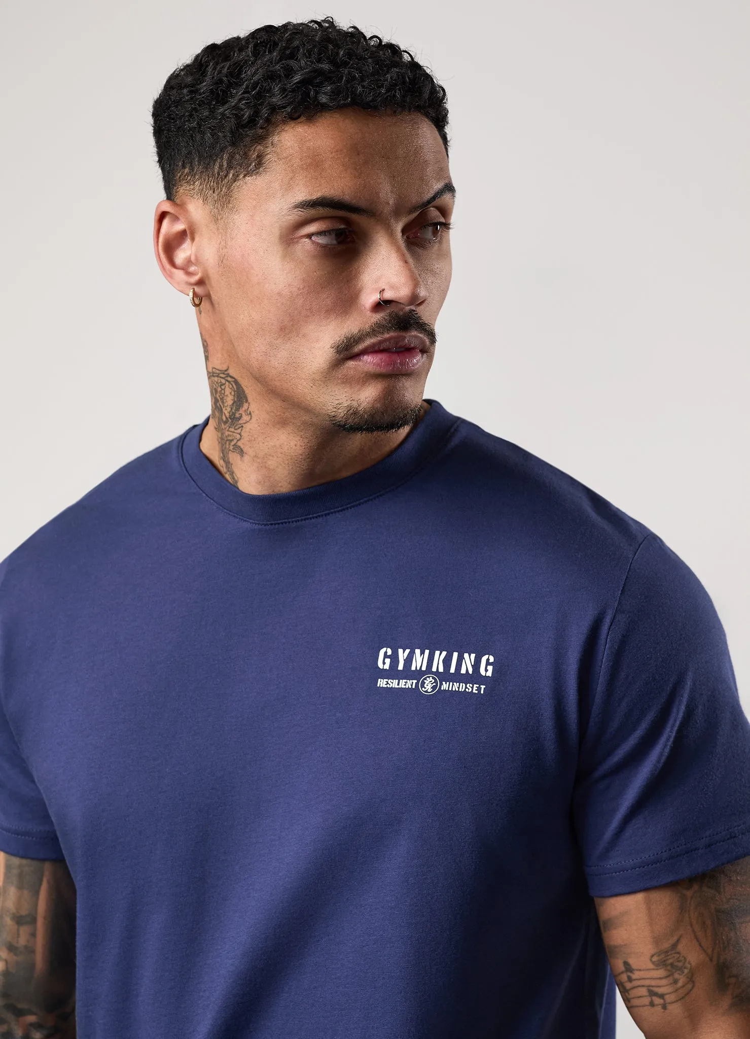 Gym King Resilient Mindset Tee - Oxford Blue sold by The Gym King product image thumbnail 5