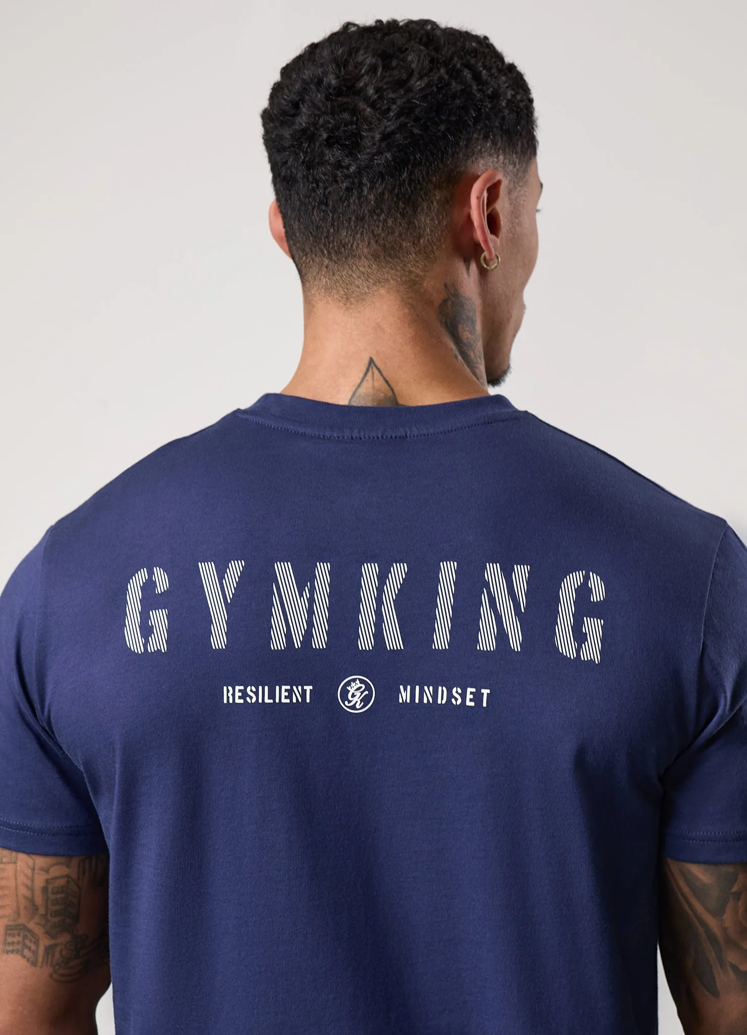 Gym King Resilient Mindset Tee - Oxford Blue sold by The Gym King product image thumbnail 4
