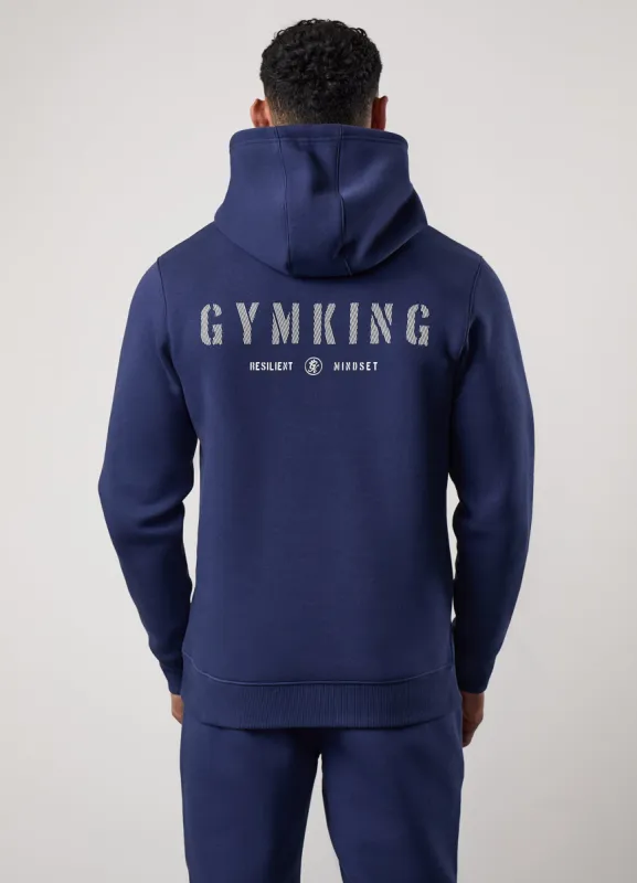 Gym King Resilient Mindset Hood - Oxford Blue sold by The Gym King