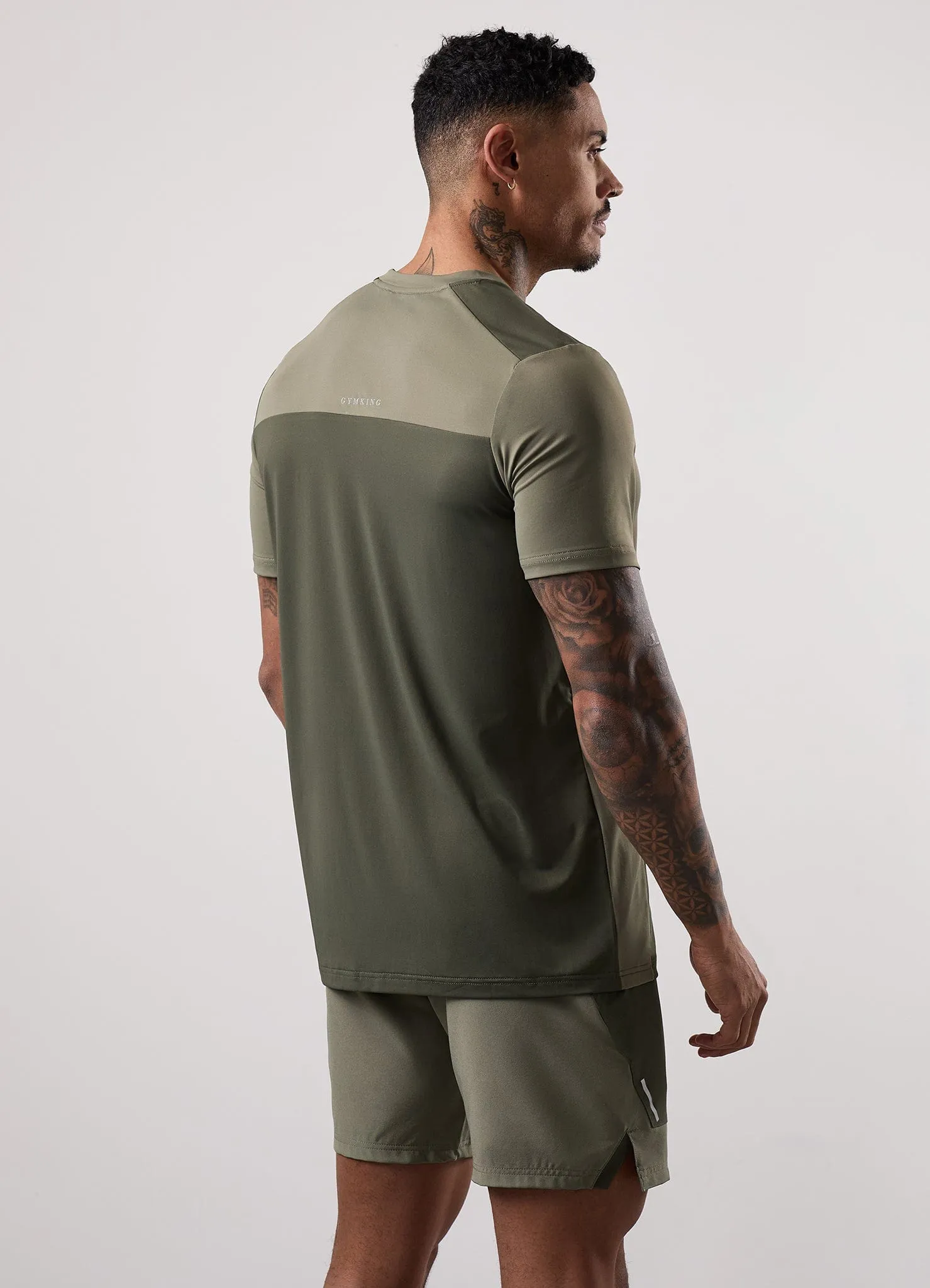 Gym King Advance Tee - Khaki Multi sold by The Gym King product image thumbnail 5