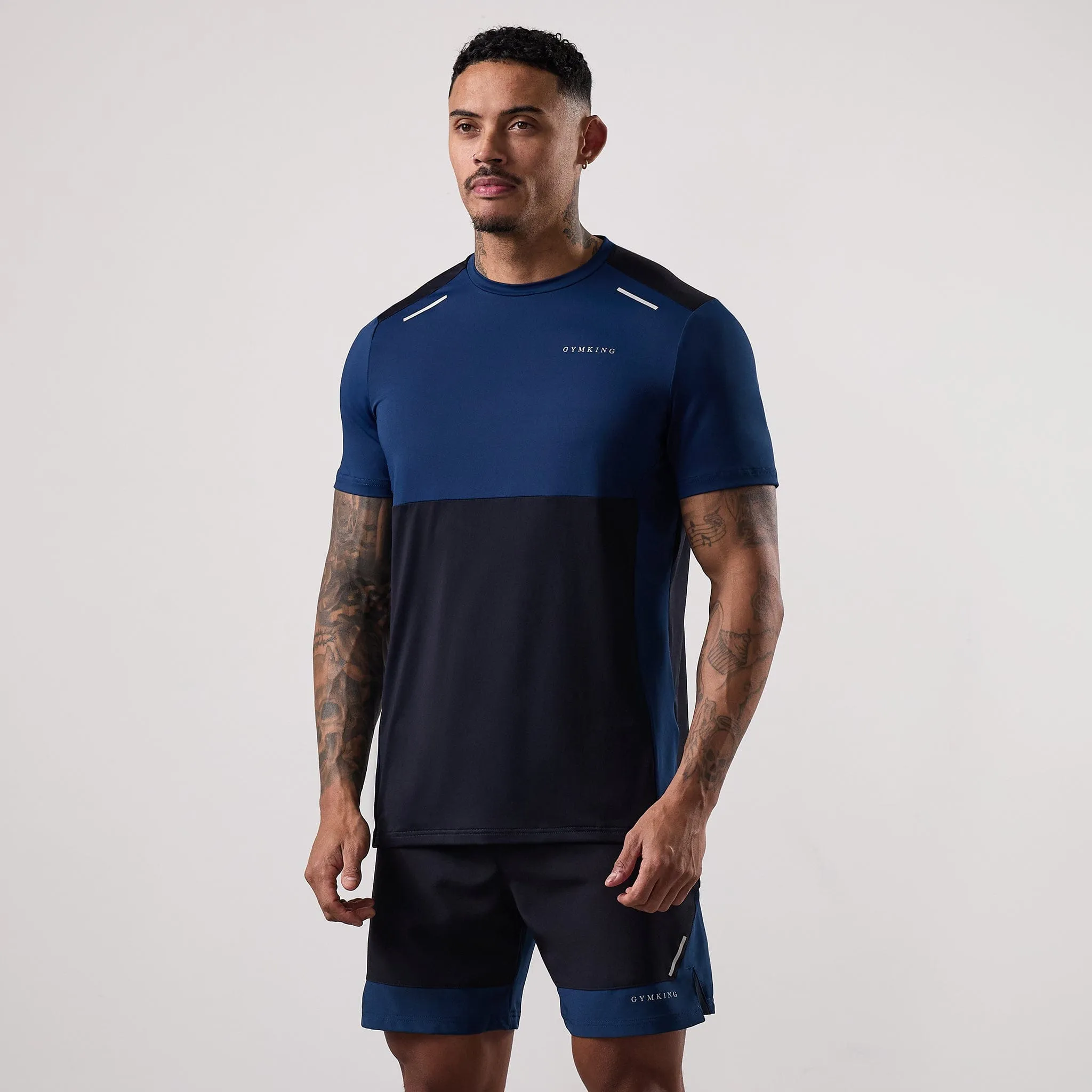 Gym King Advance Tee - Navy / Estate Blue sold by The Gym King product image thumbnail 2