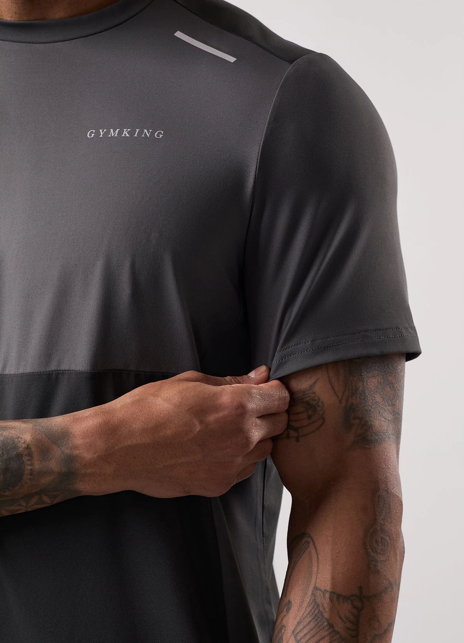 Gym King Advance Tee - Urban Grey/Fossil Grey sold by The Gym King product image thumbnail 4