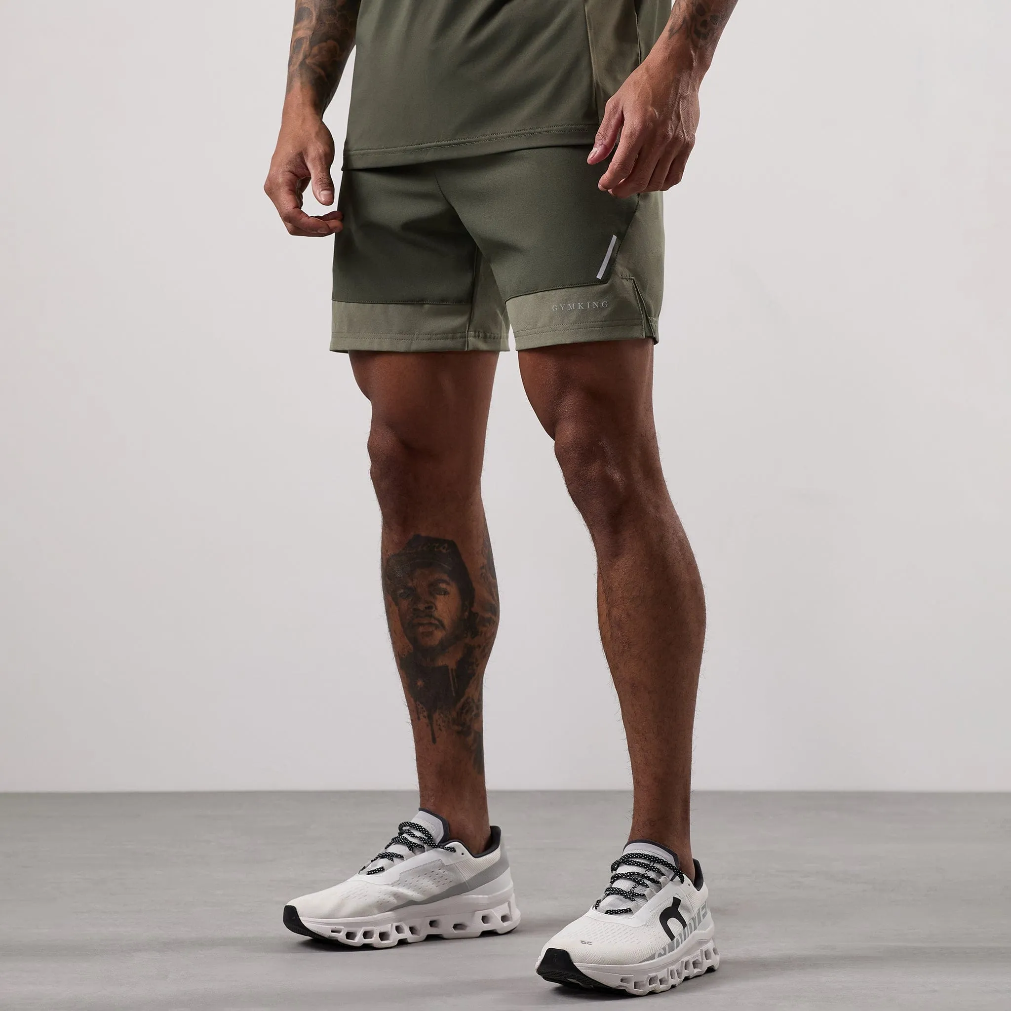 Gym King Advance 6" Short - Khaki Multi sold by The Gym King product image thumbnail 2
