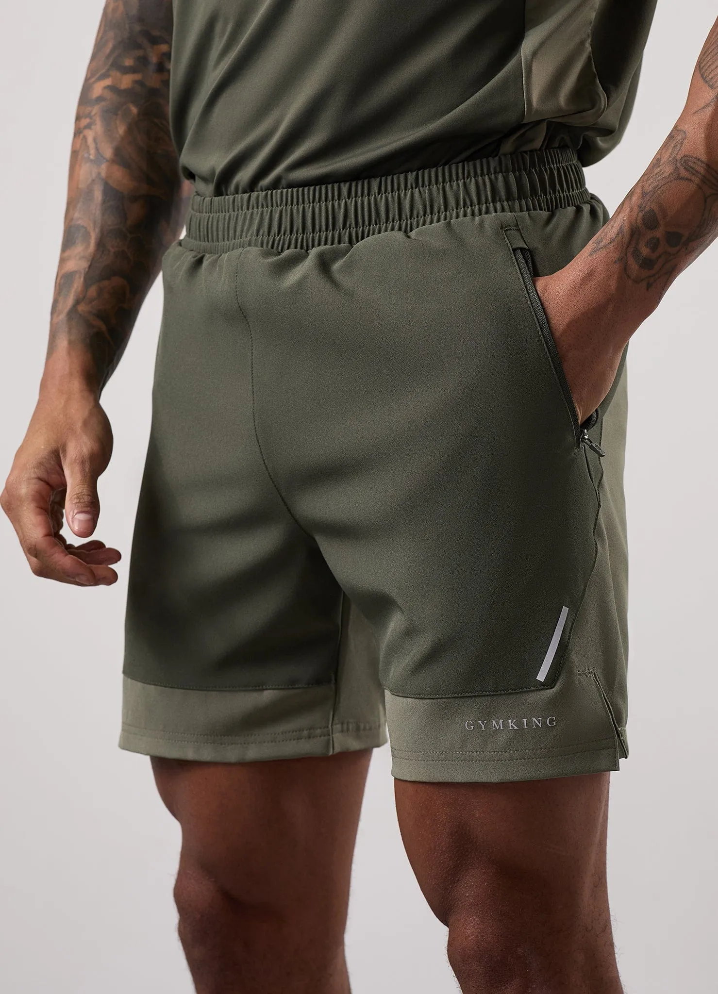 Gym King Advance 6" Short - Khaki Multi sold by The Gym King product image thumbnail 3