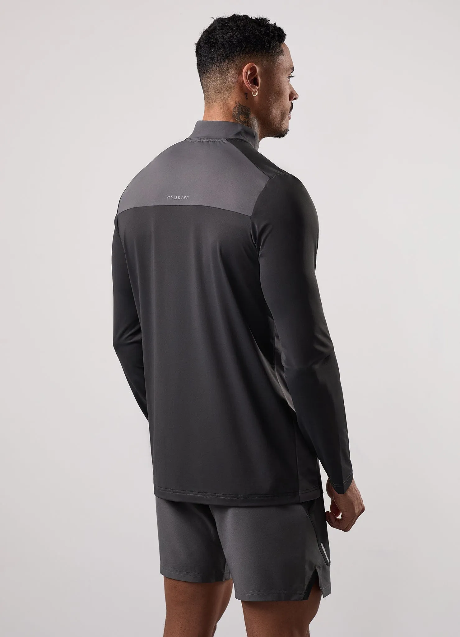 Gym King Advance 1/4 Zip - Urban Grey/Fossil Grey sold by The Gym King product image thumbnail 5