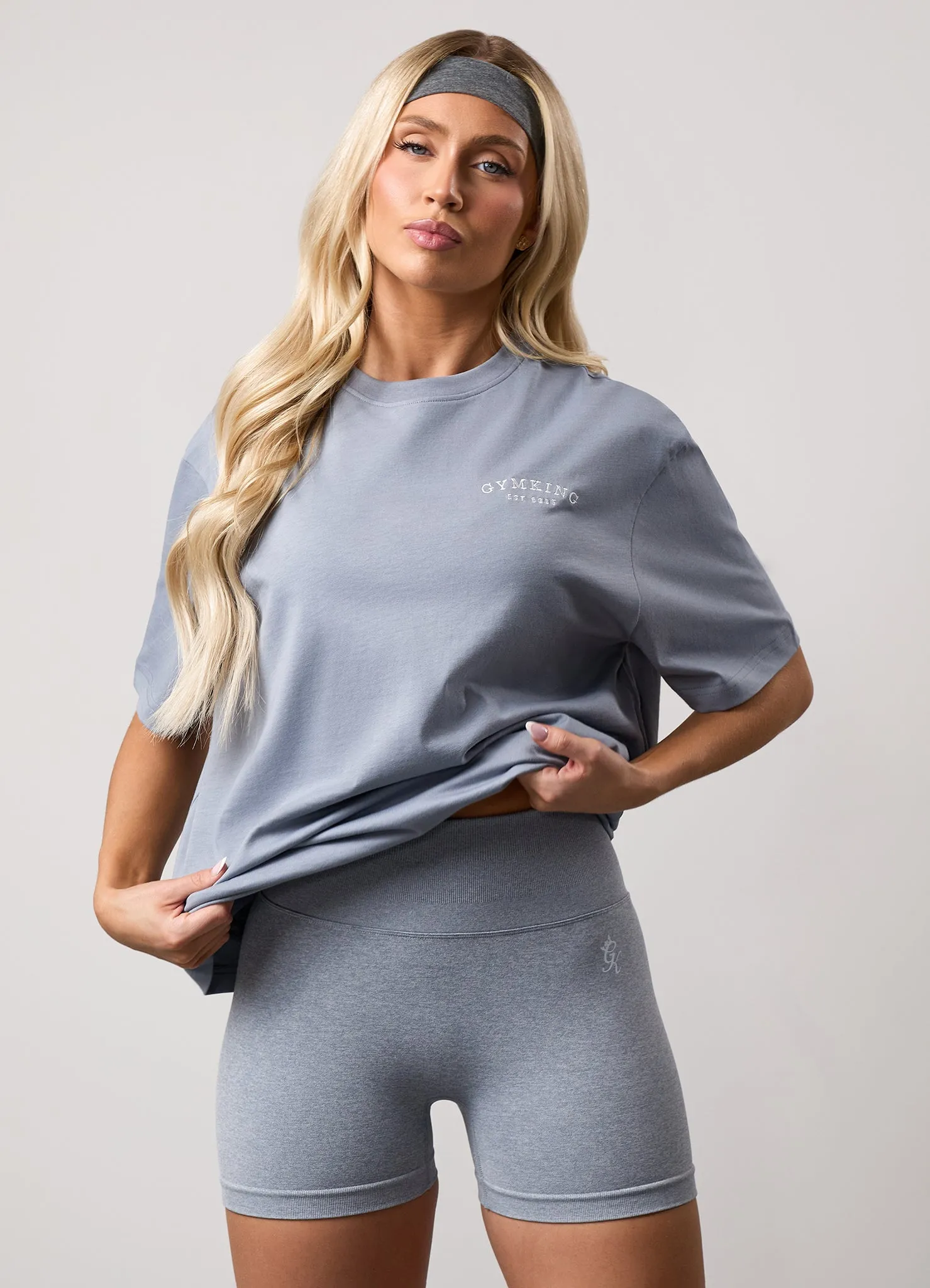 Gym King Compose Boyfriend Tee - Blue Mist sold by The Gym King product image thumbnail 3