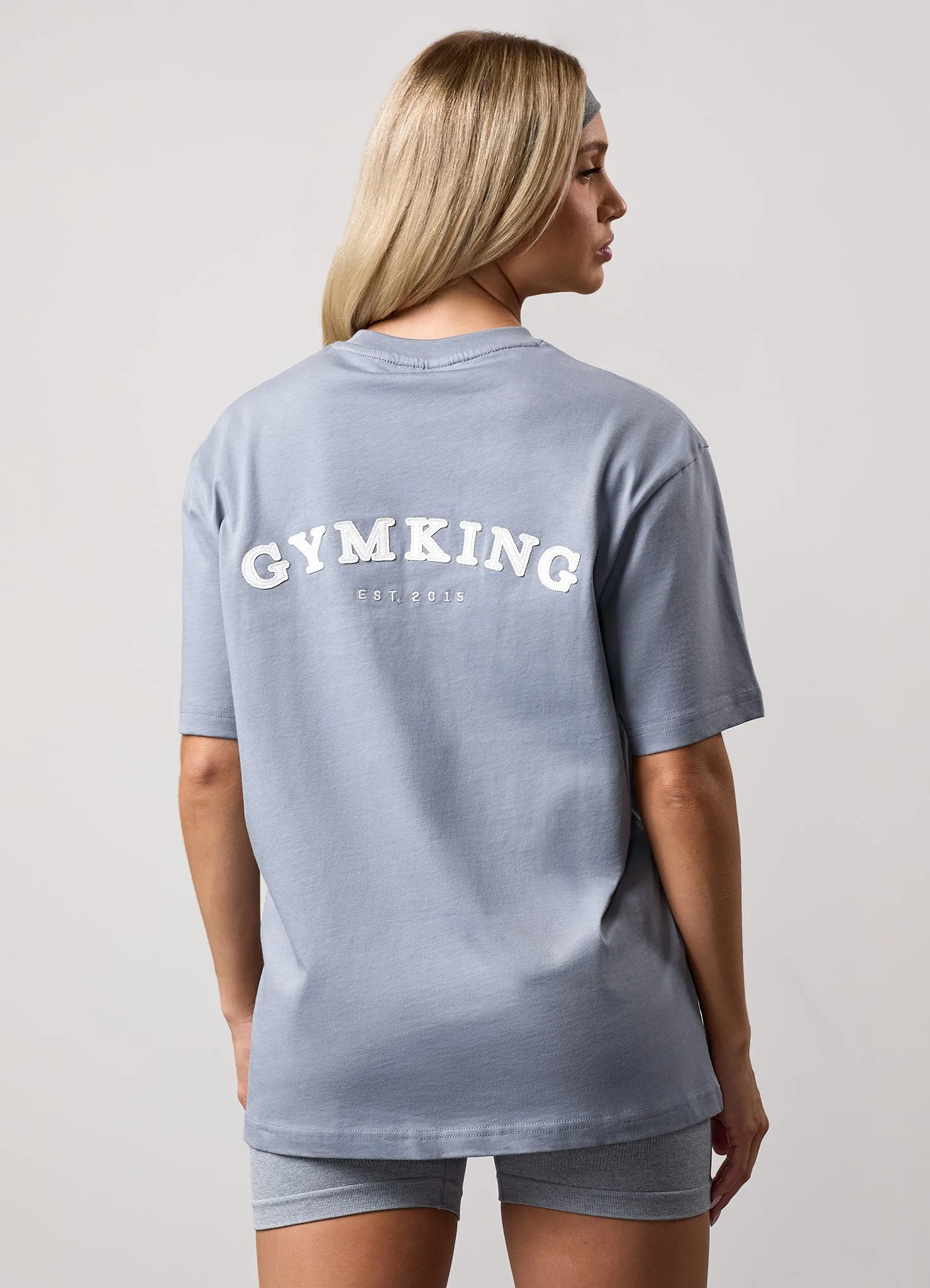 Gym King Compose Boyfriend Tee - Blue Mist sold by The Gym King product image thumbnail 4