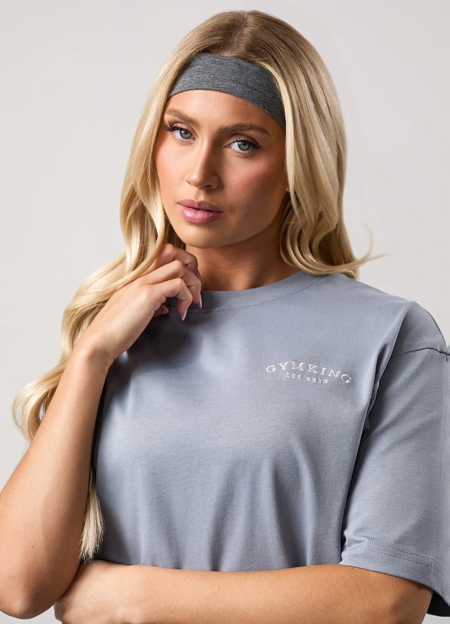 Gym King Compose Boyfriend Tee - Blue Mist sold by The Gym King product image thumbnail 5