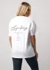 Gym King Reset Boyfriend Tee - White/Midnight Blue sold by The Gym King
