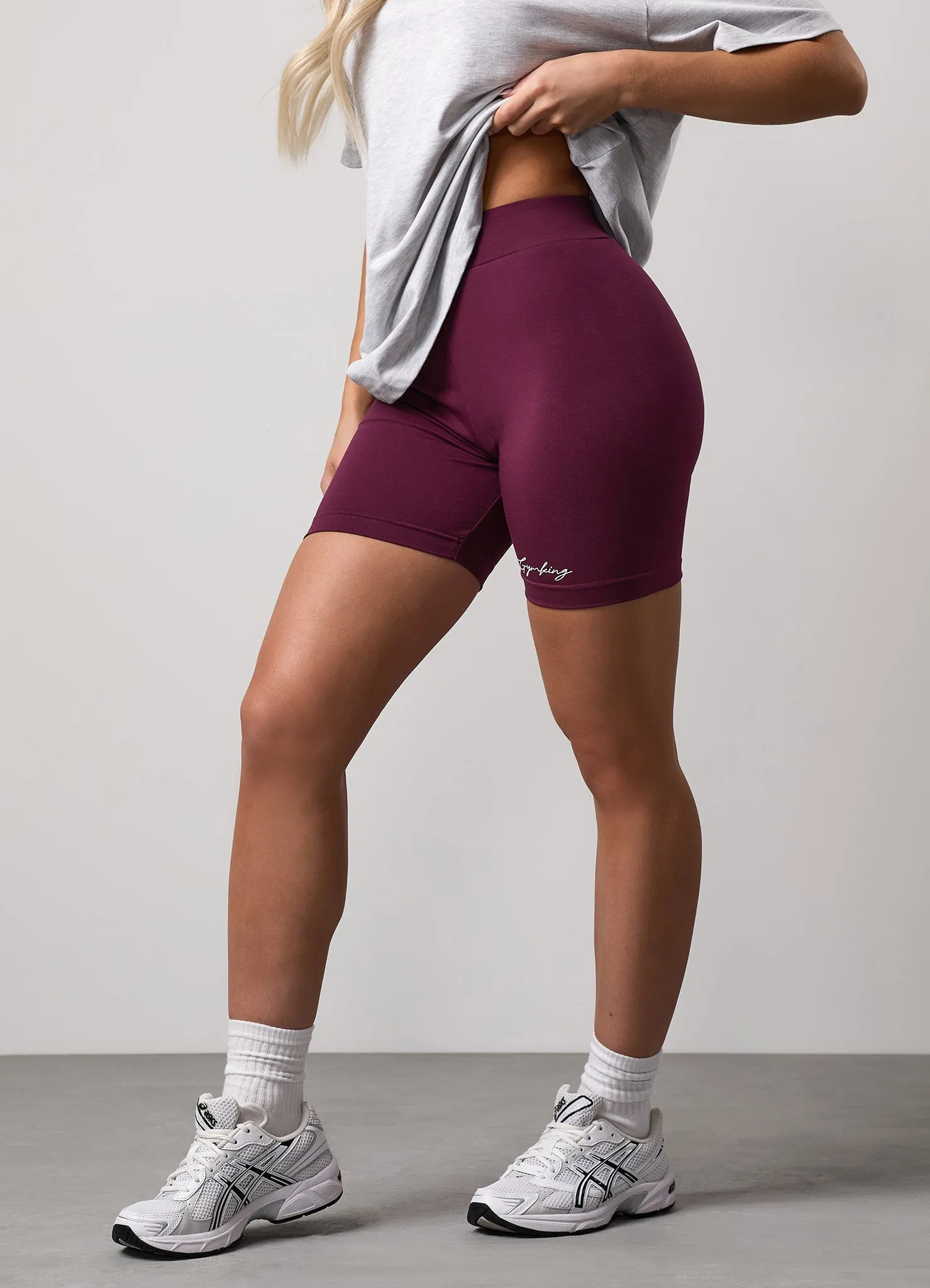 Gym King Script Mindset Jersey Short - Fig sold by The Gym King