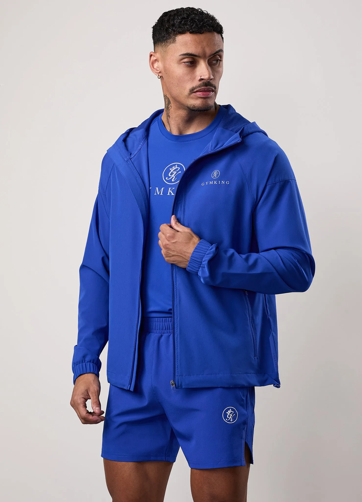 Gym King Pro Woven Hoodie - Vibrant Blue sold by The Gym King