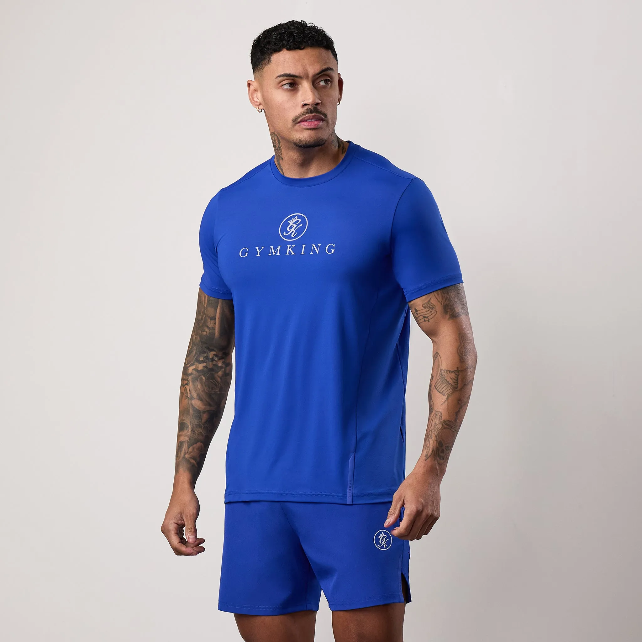 Gym King Pro Performance Tee - Vibrant Blue sold by The Gym King product image thumbnail 2