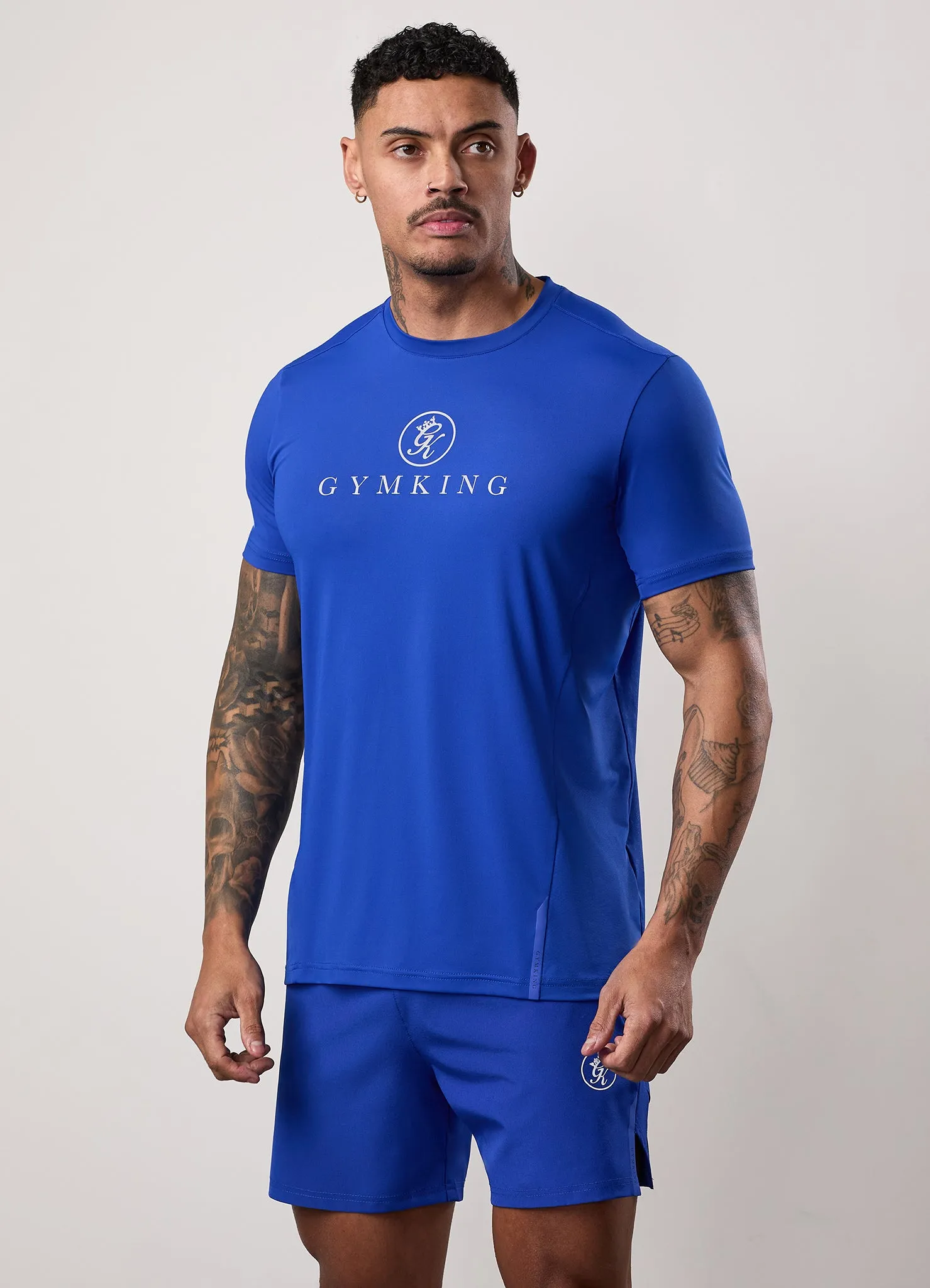 Gym King Pro Performance Tee - Vibrant Blue sold by The Gym King
