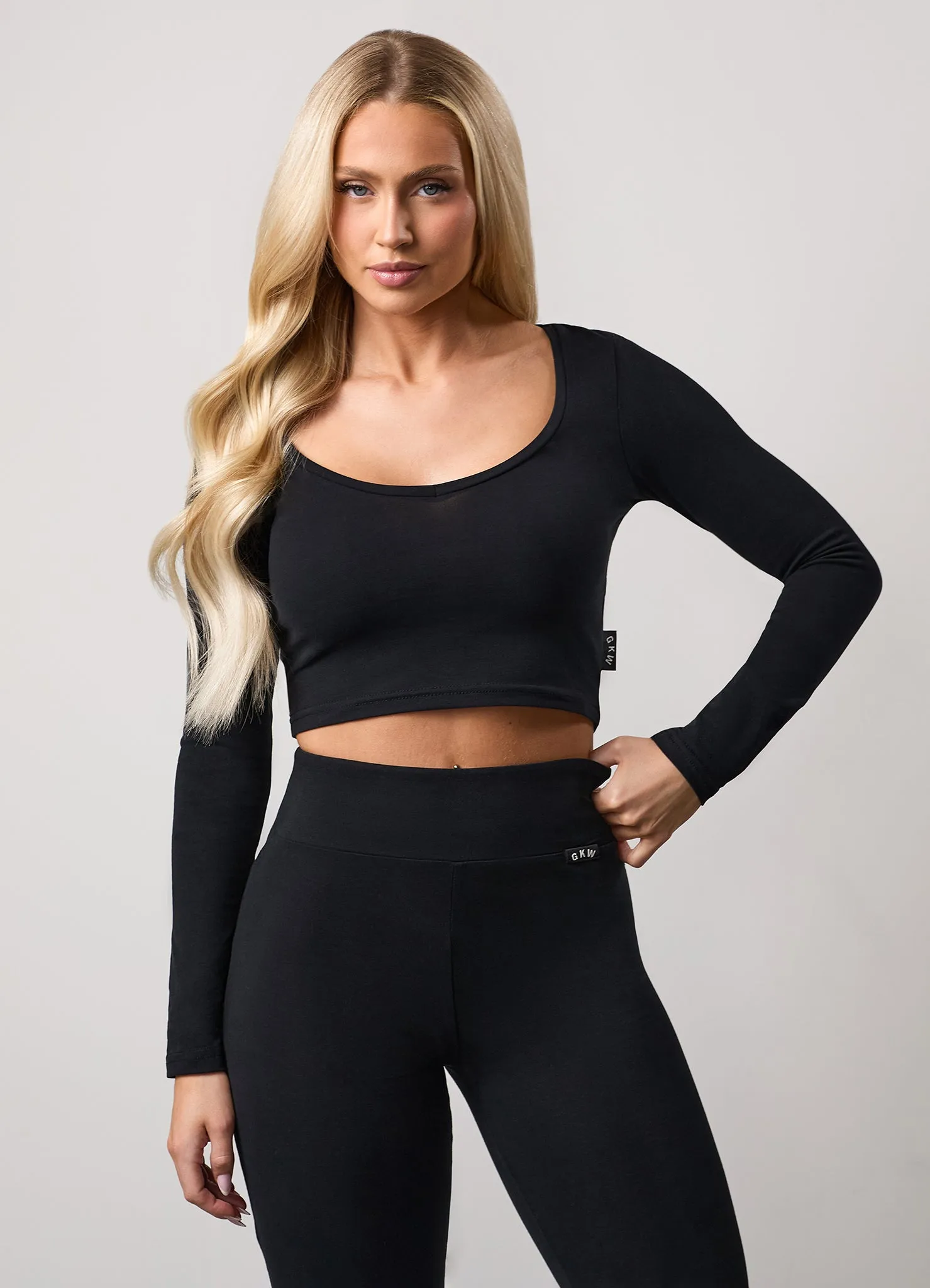 Gym King Plush Long Sleeve Tee - Black sold by The Gym King