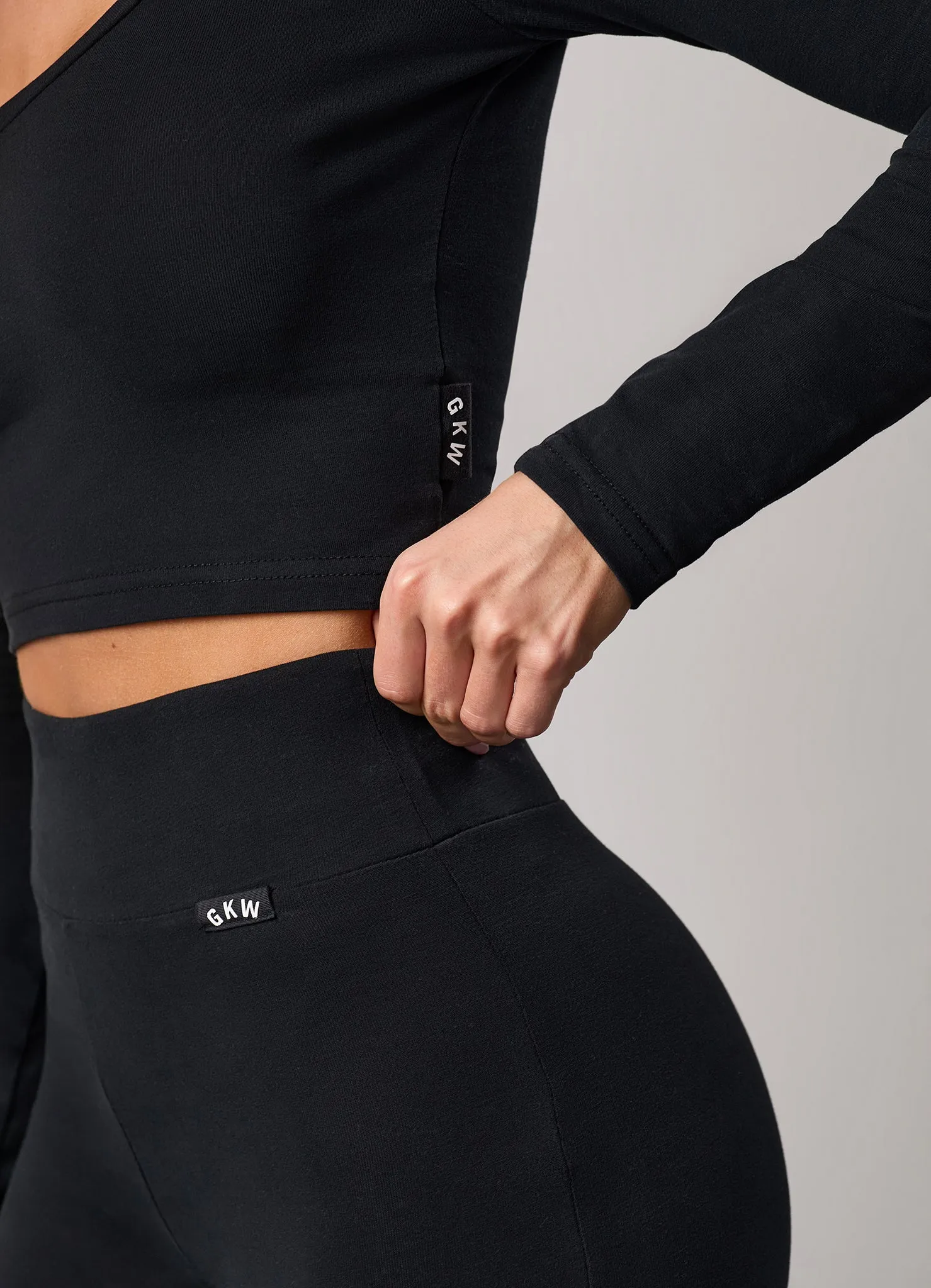 Gym King Plush Long Sleeve Tee - Black sold by The Gym King product image thumbnail 4