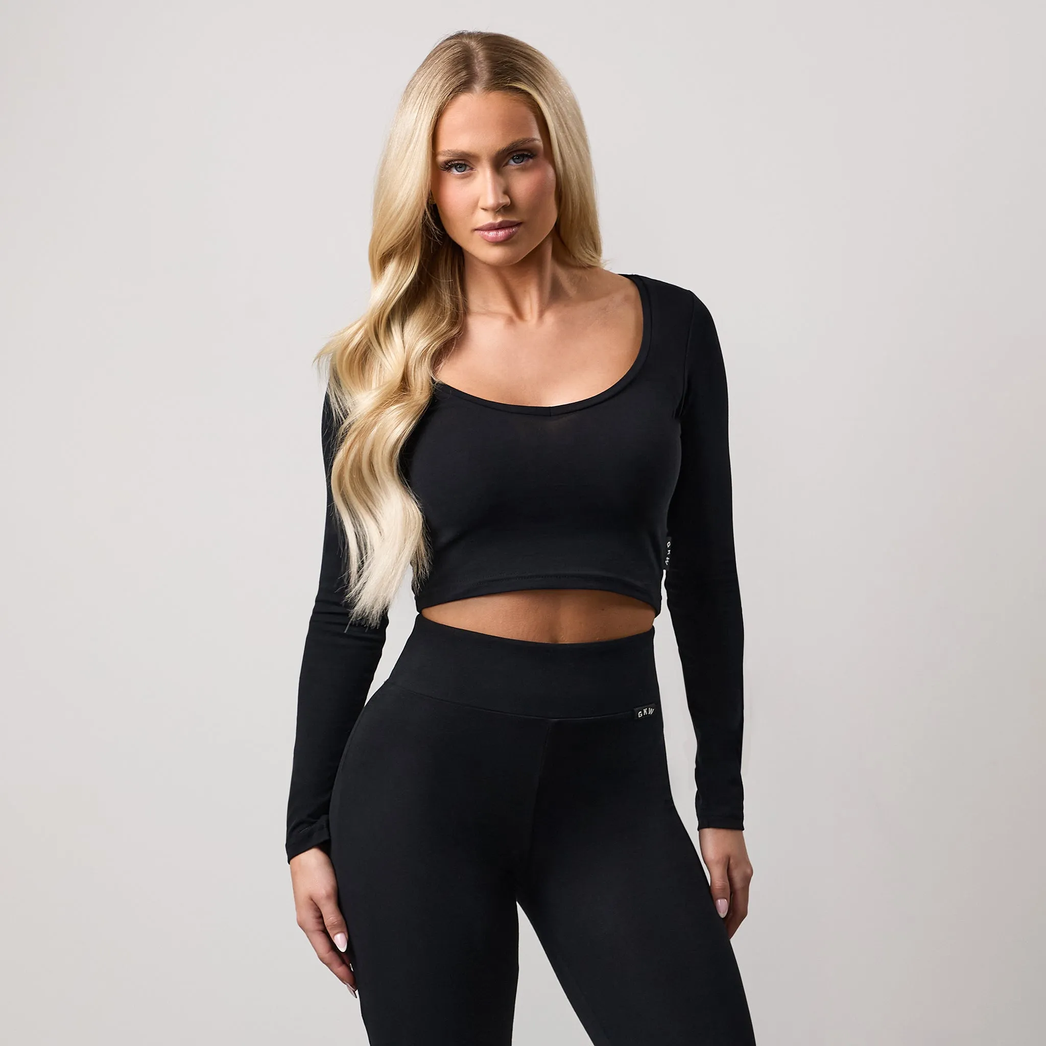 Gym King Plush Long Sleeve Tee - Black sold by The Gym King product image thumbnail 2