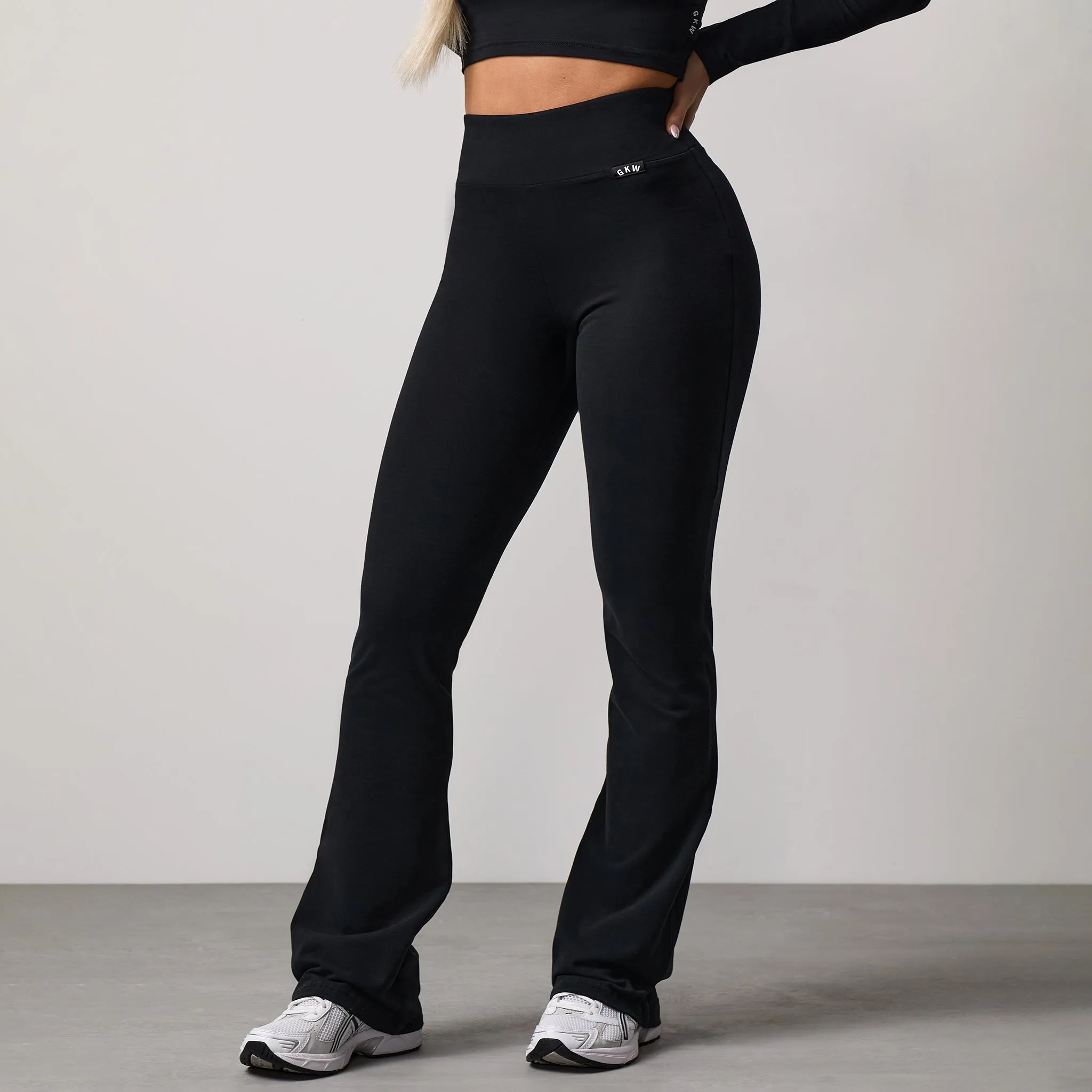 Gym King Plush Flared Trousers - Black sold by The Gym King product image thumbnail 2