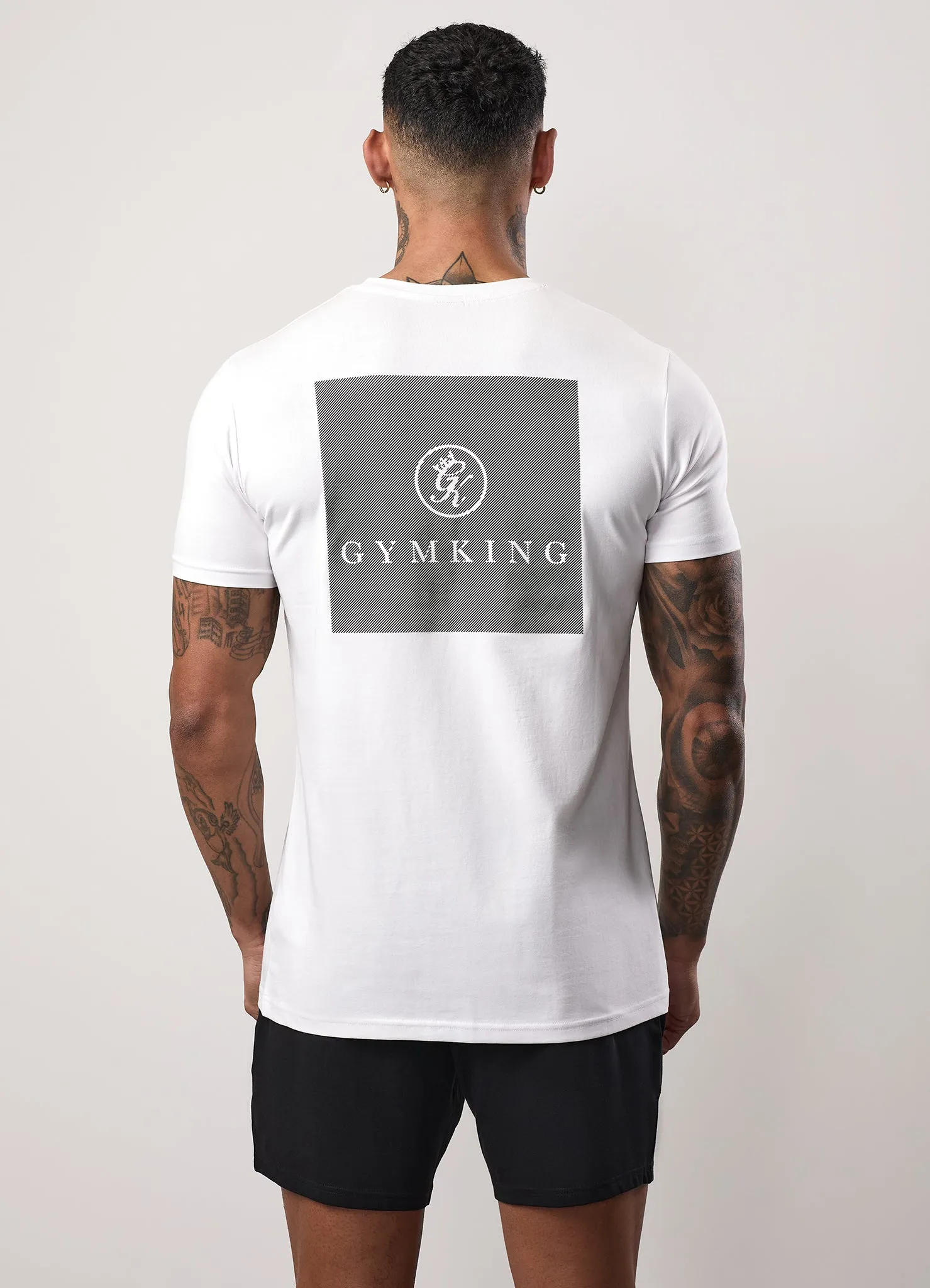 Gym King Pro Graphic Tee - White sold by The Gym King