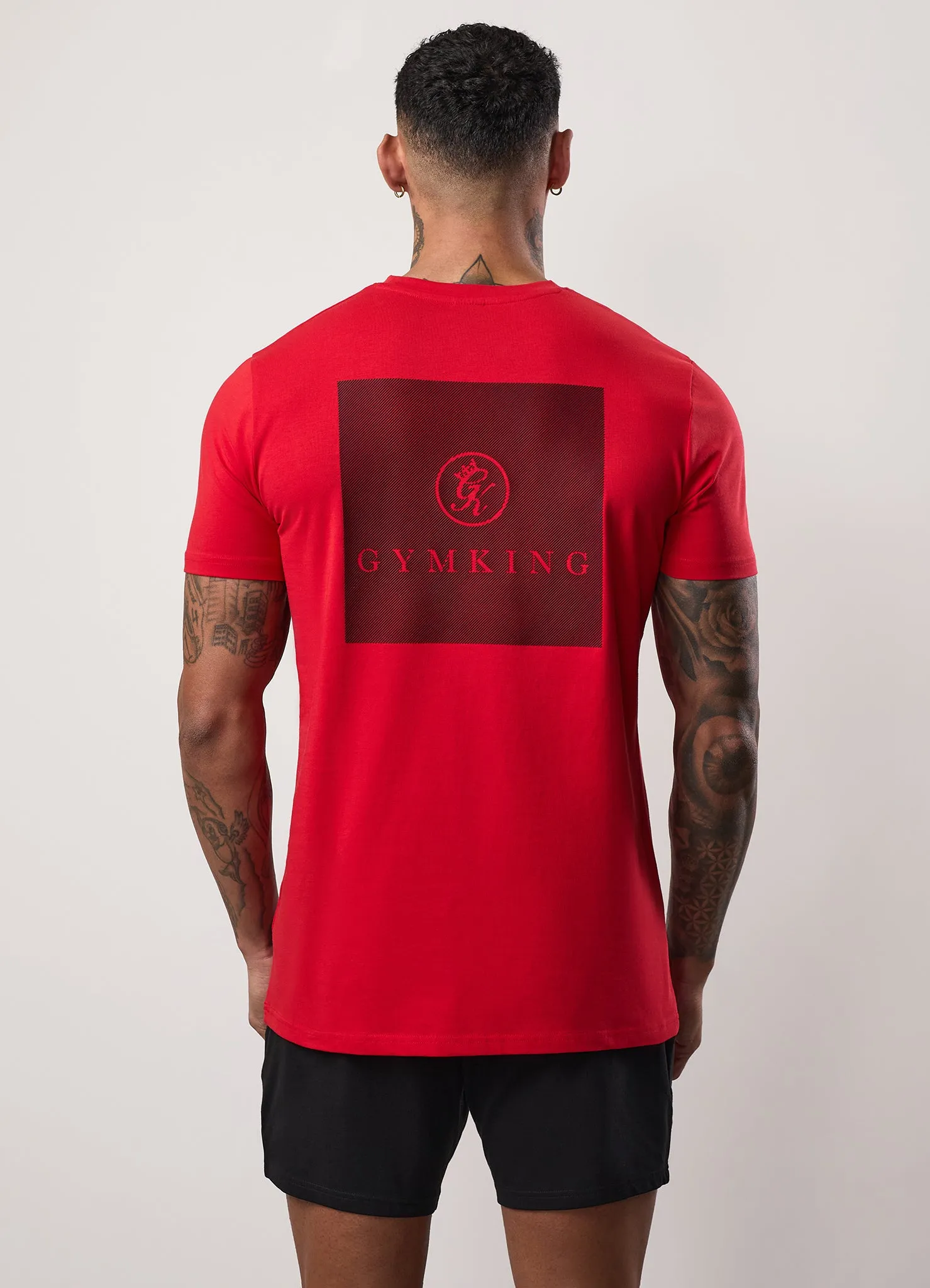 Gym King Pro Graphic Tee - Crimson Red sold by The Gym King