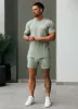 Gym King Taped Jersey Short - Frosted Sage sold by The Gym King
