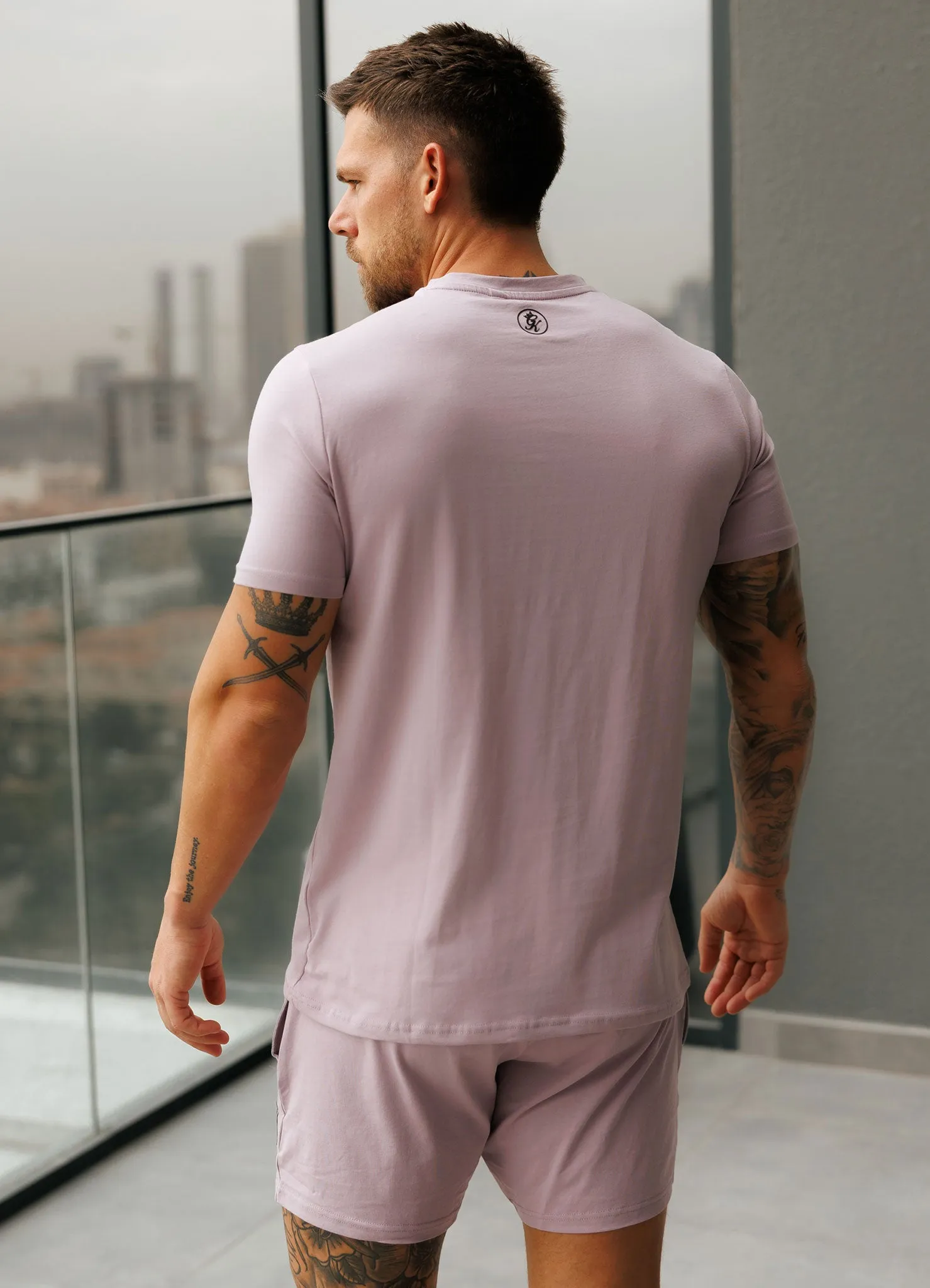 Gym King Pro Logo V2 Jersey Tee - Lilac Smoke sold by The Gym King product image thumbnail 4