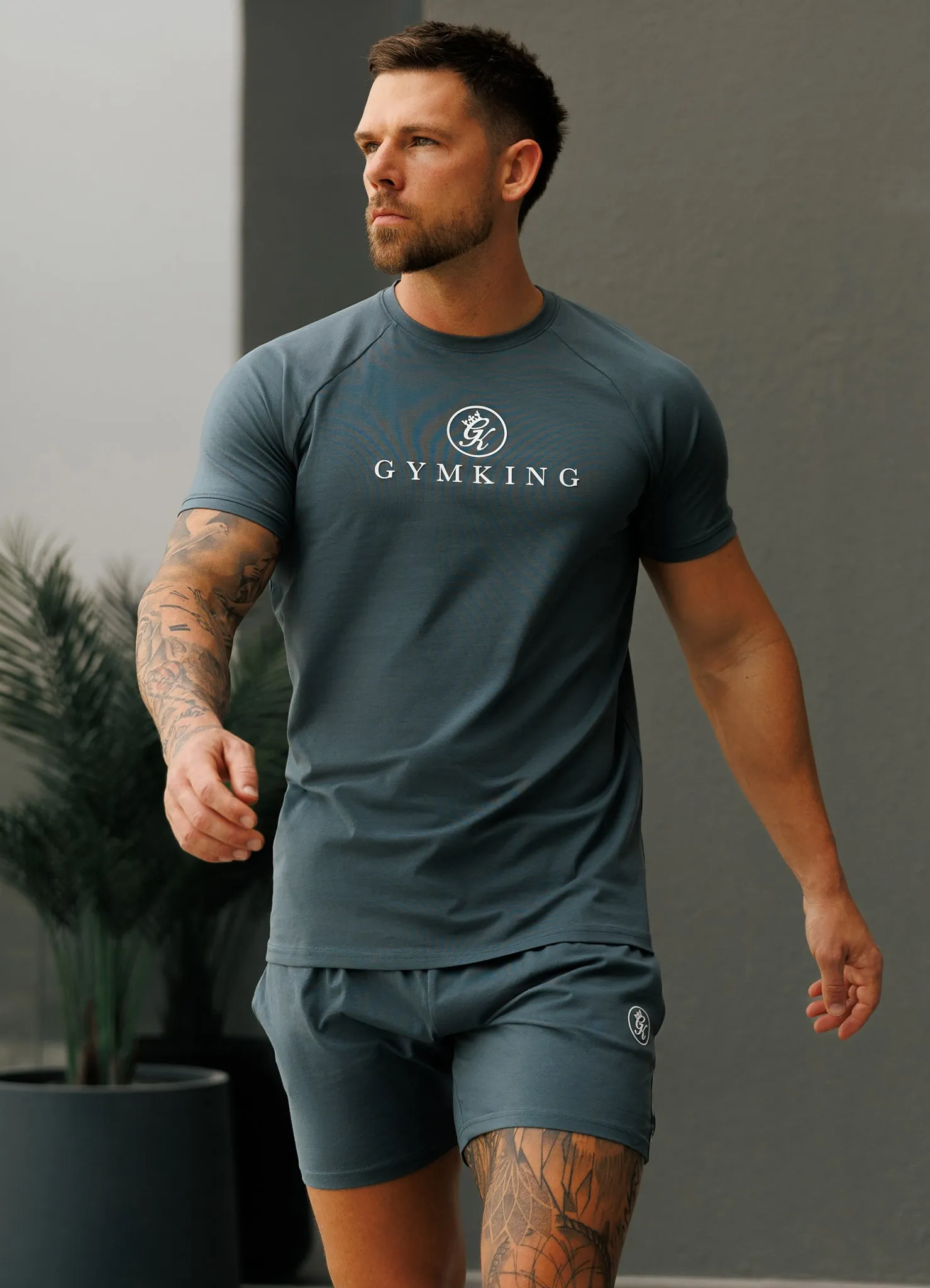 Gym King Pro Jersey Tee - Slate Grey sold by The Gym King