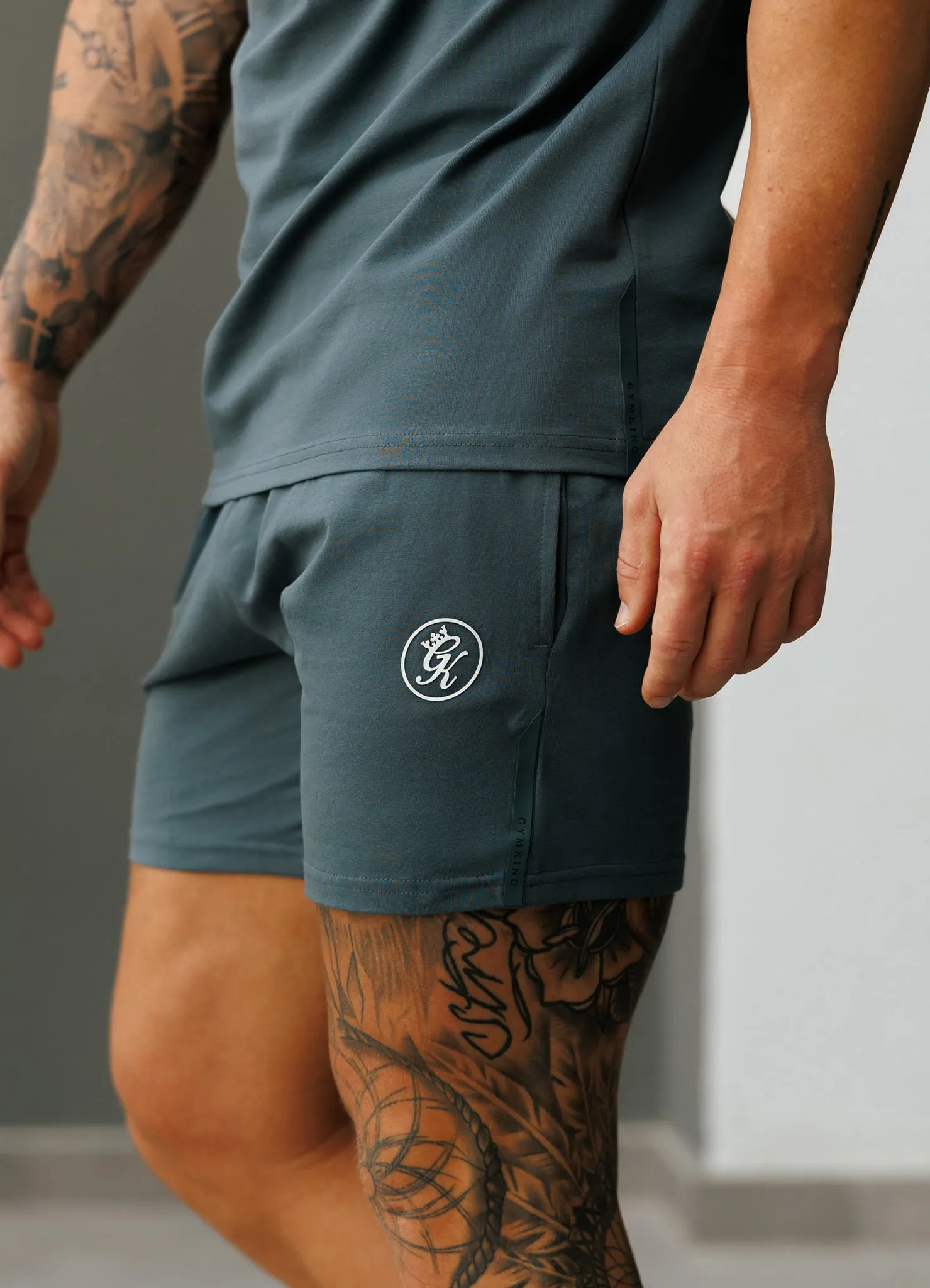 Gym King Pro Jersey Short - Slate Grey sold by The Gym King