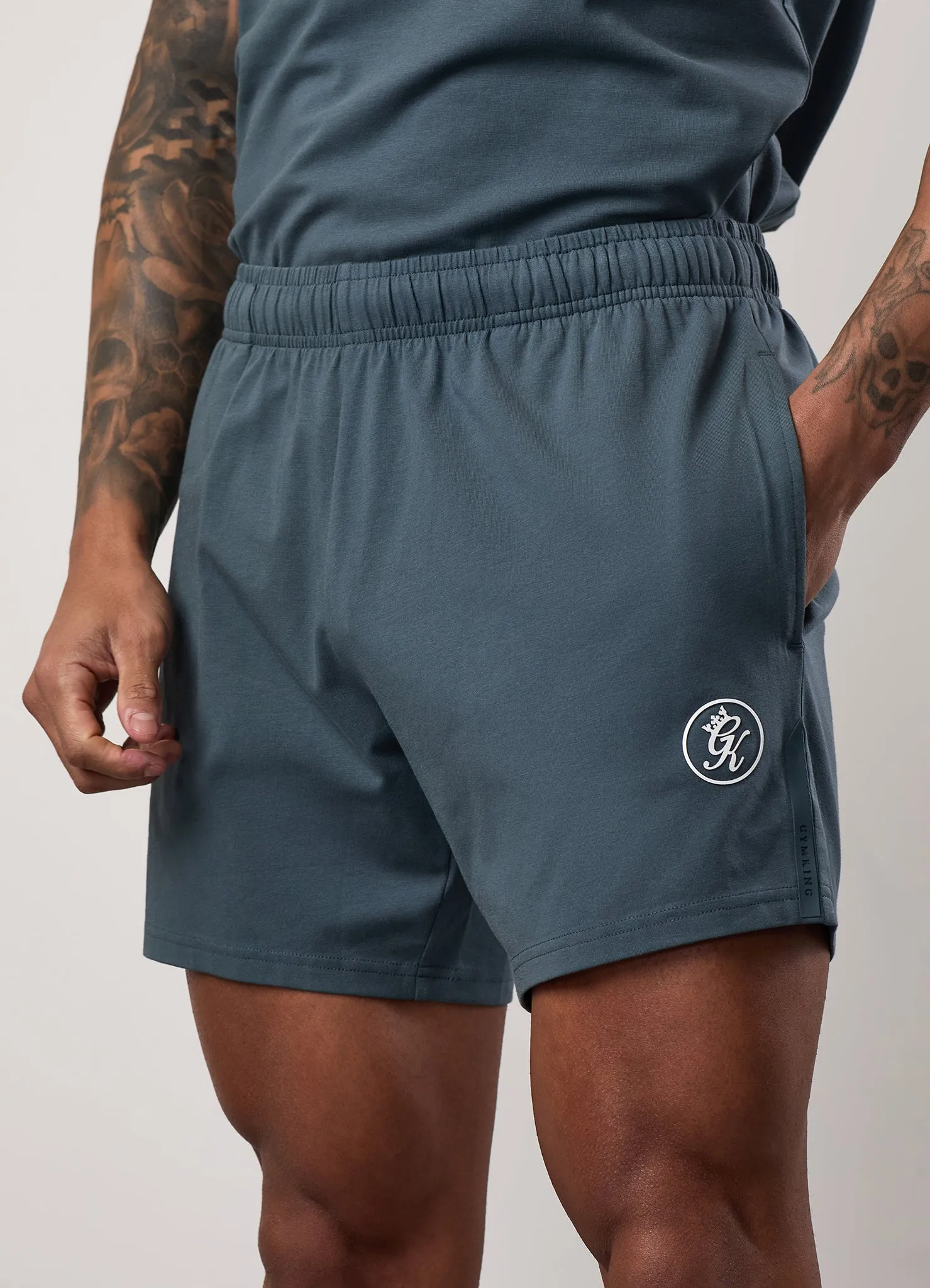 Gym King Pro Jersey Short - Slate Grey sold by The Gym King product image thumbnail 5
