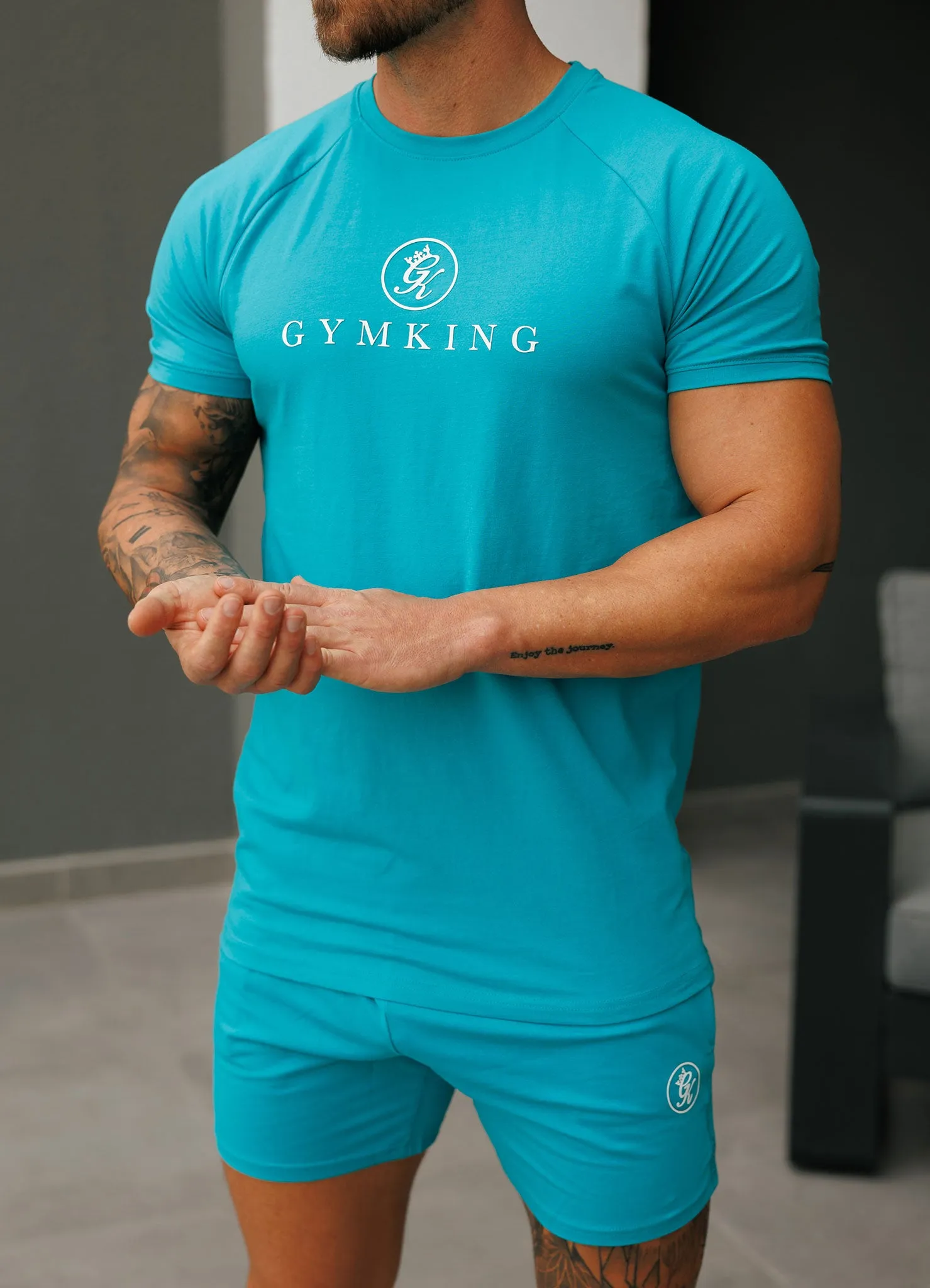 Gym King Pro Jersey Tee - Marine Teal sold by The Gym King product image thumbnail 5