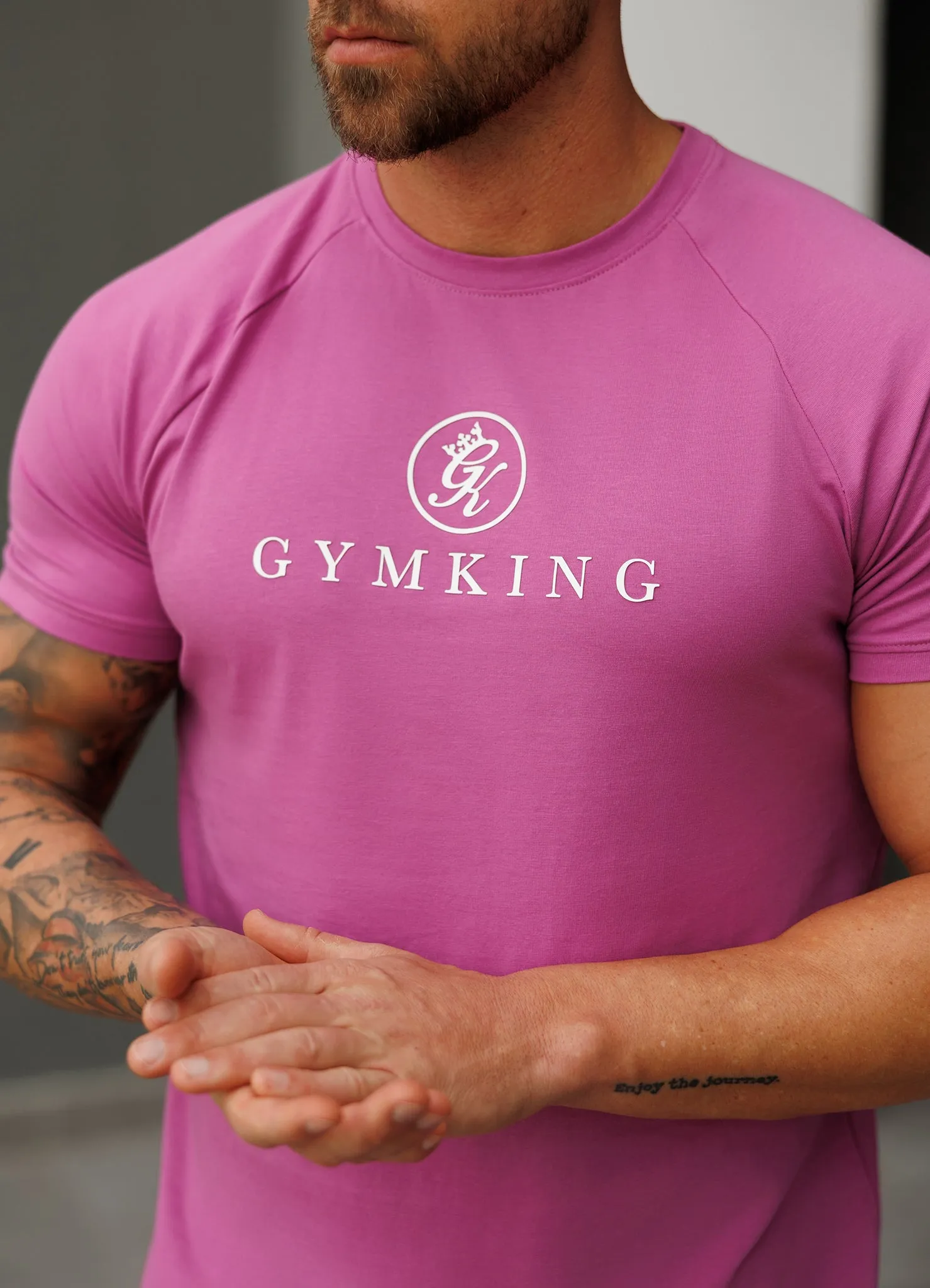 Gym King Pro Jersey Tee - Magenta Purple sold by The Gym King product image thumbnail 3