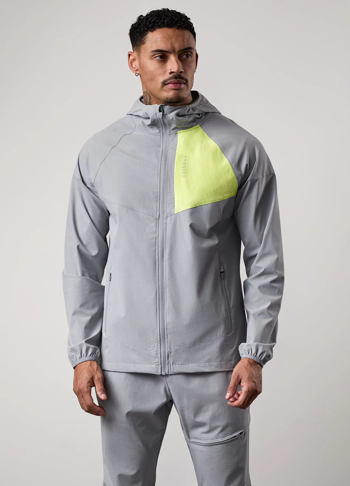 Gym King Fusion Tracksuit Top - Silver Grey sold by The Gym King product image thumbnail 3