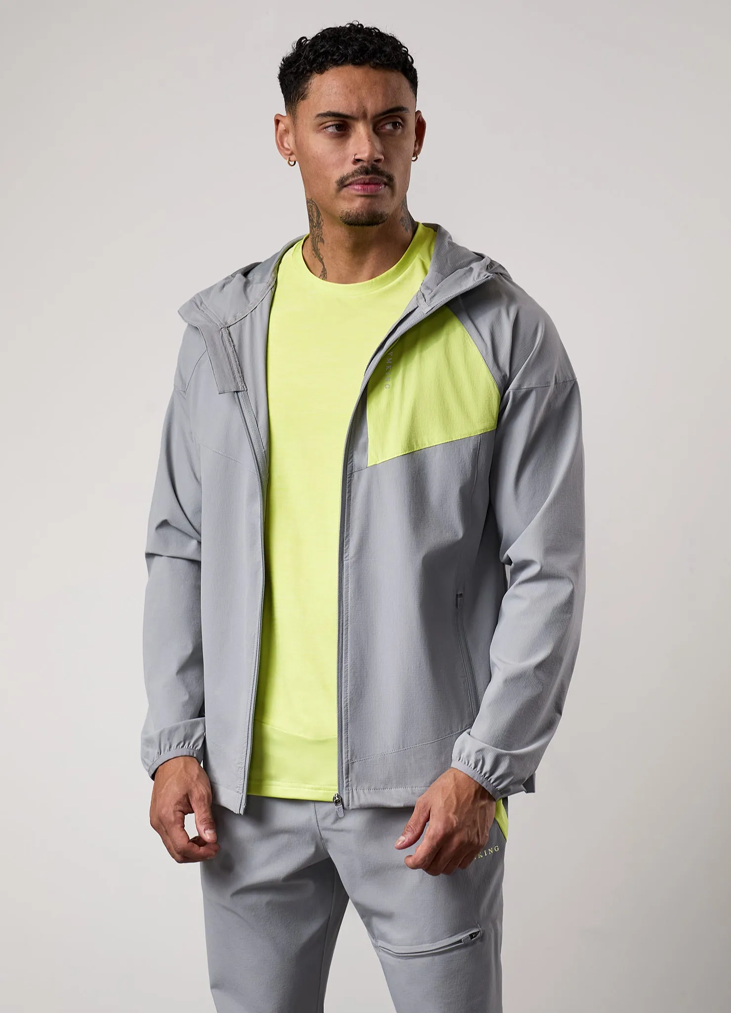 Gym King Fusion Tracksuit Top - Silver Grey sold by The Gym King