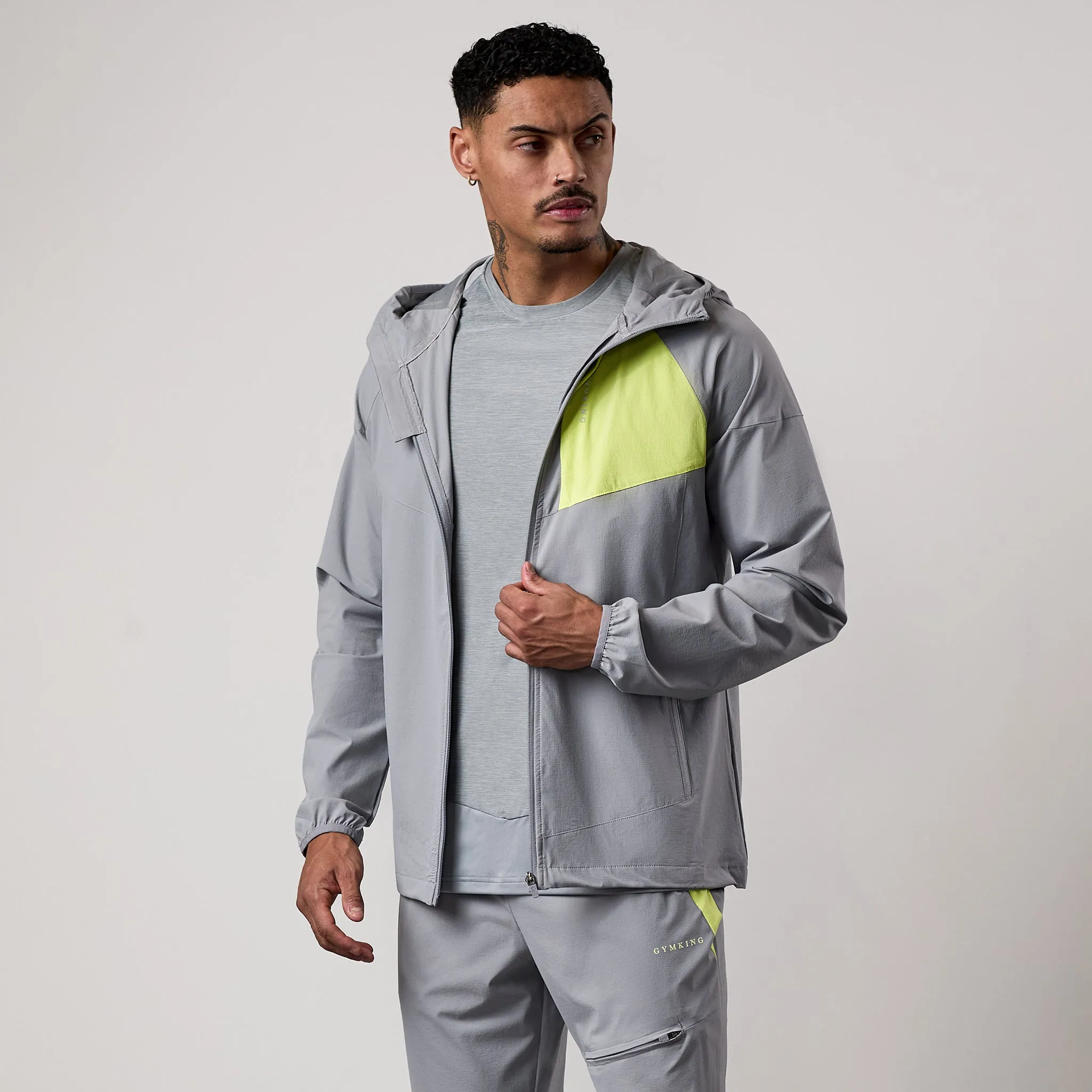 Gym King Fusion Tracksuit Top - Silver Grey sold by The Gym King product image thumbnail 2