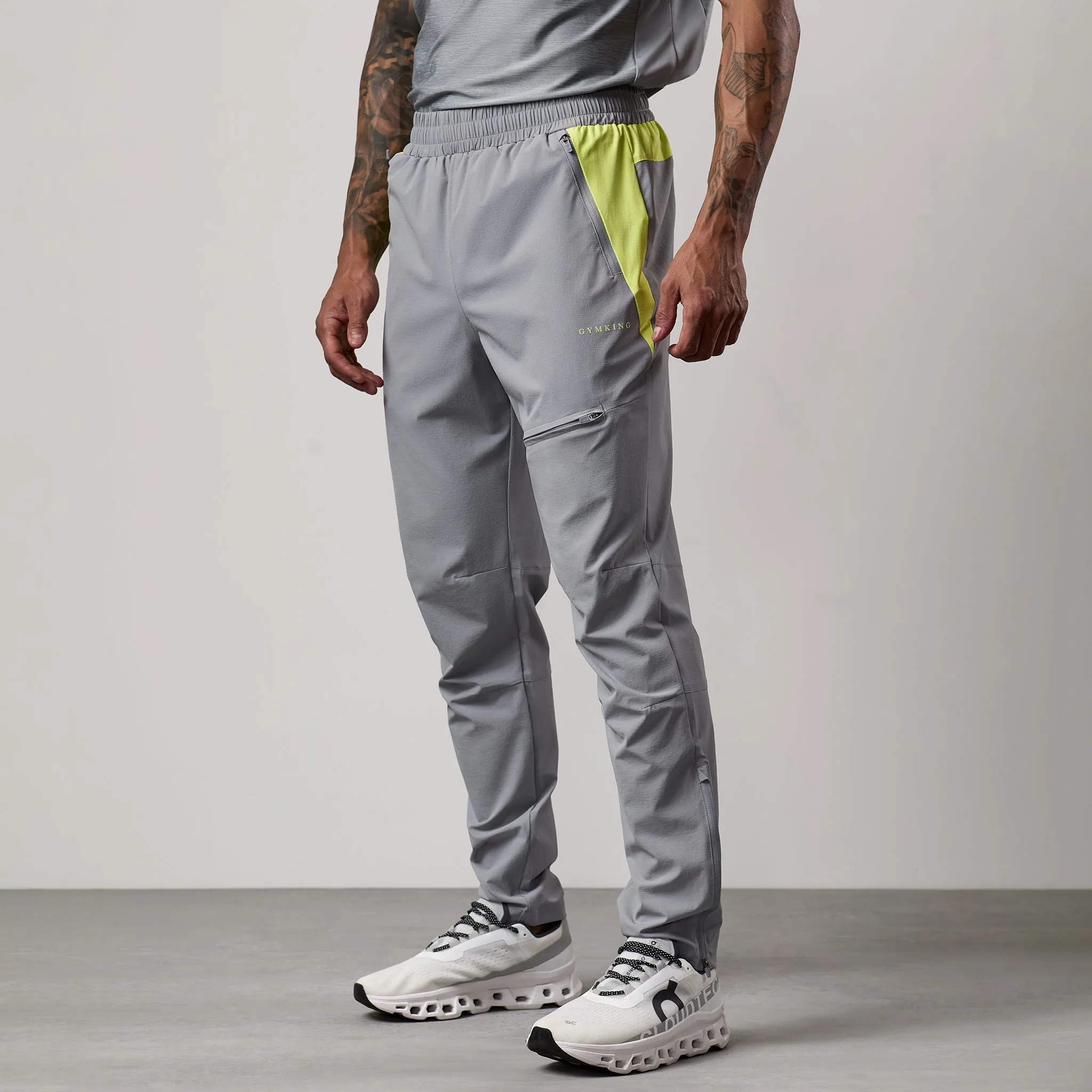Gym King Fusion Tracksuit Bottom - Silver Grey sold by The Gym King product image thumbnail 2