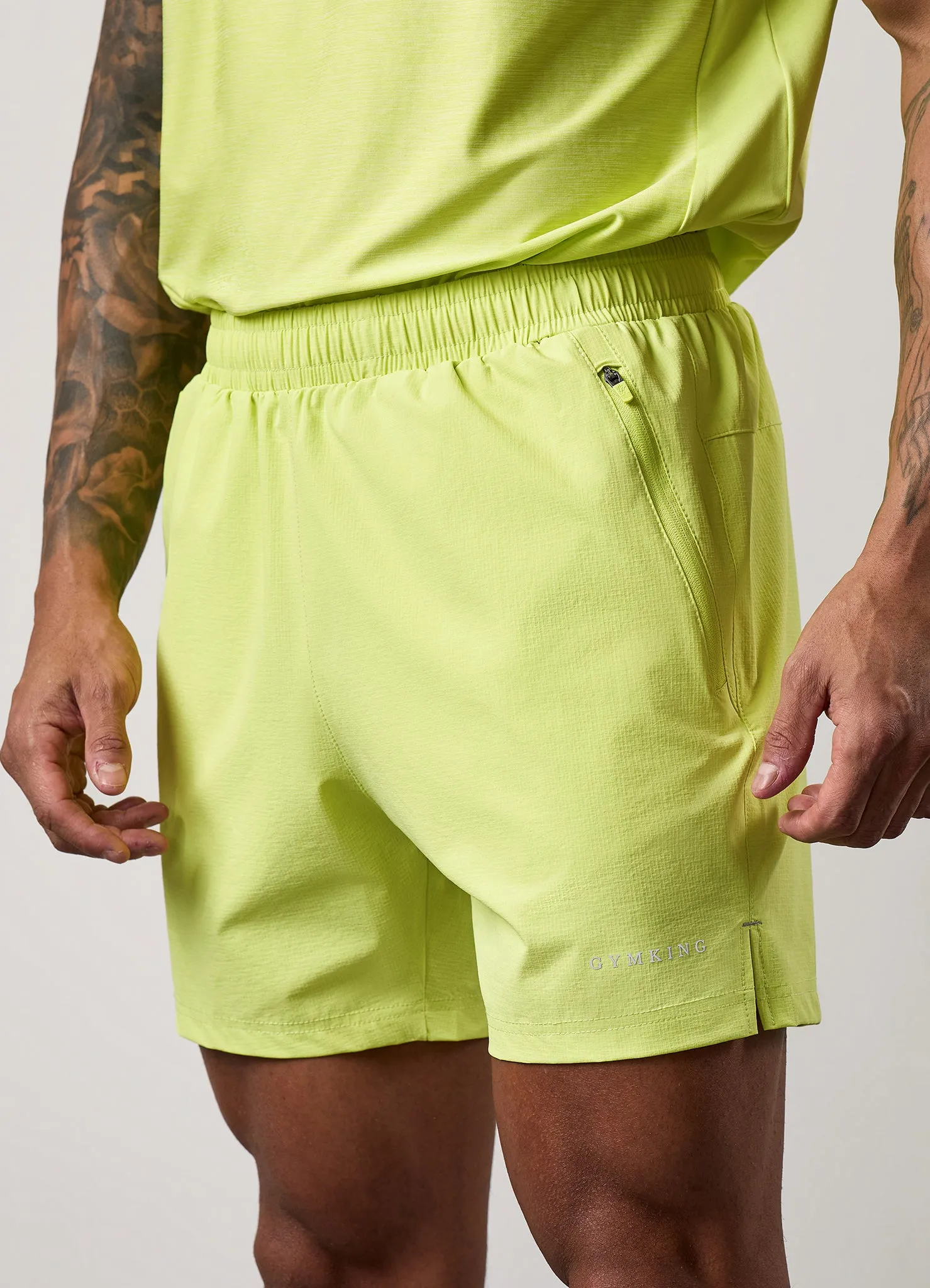 Gym King Fusion Hybrid 5" Short - Sherbet Lime sold by The Gym King