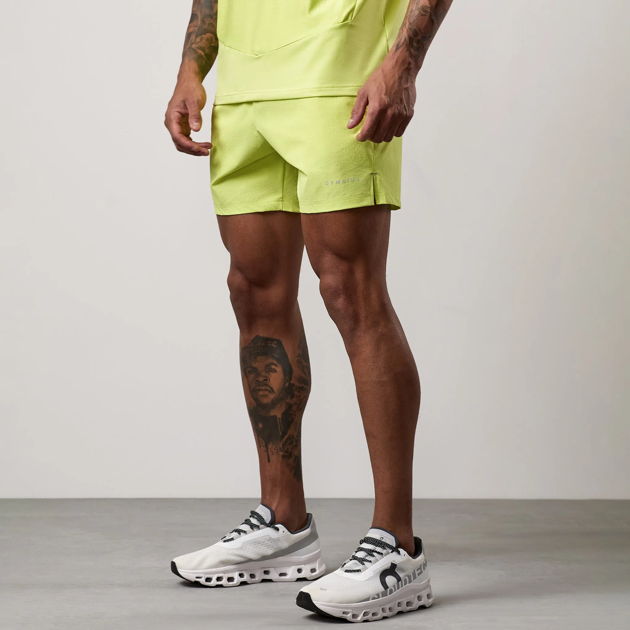 Gym King Fusion Hybrid 5" Short - Sherbet Lime sold by The Gym King product image thumbnail 2