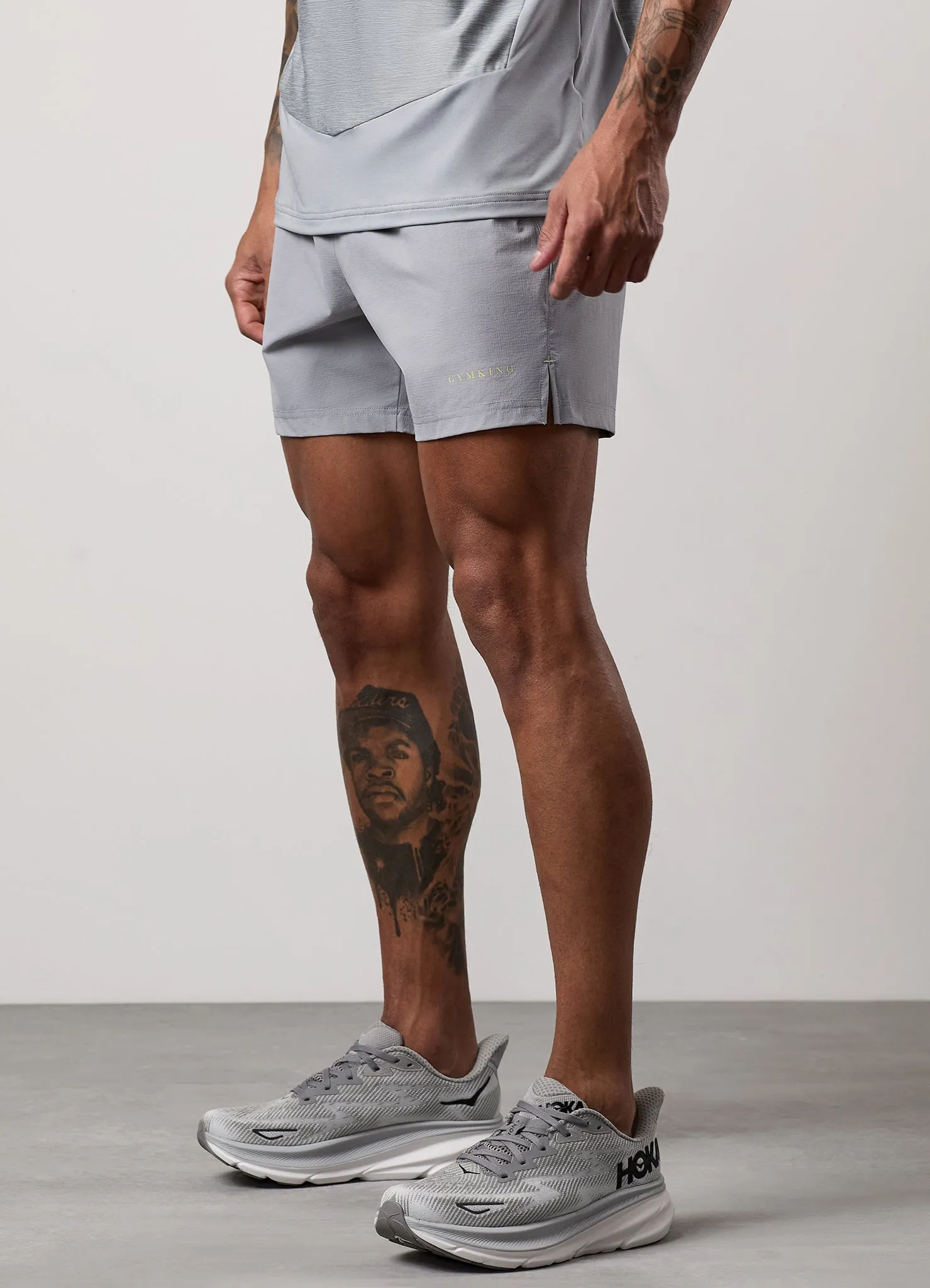 Gym King Fusion Hybrid 5" Short - Silver Grey sold by The Gym King product image thumbnail 4