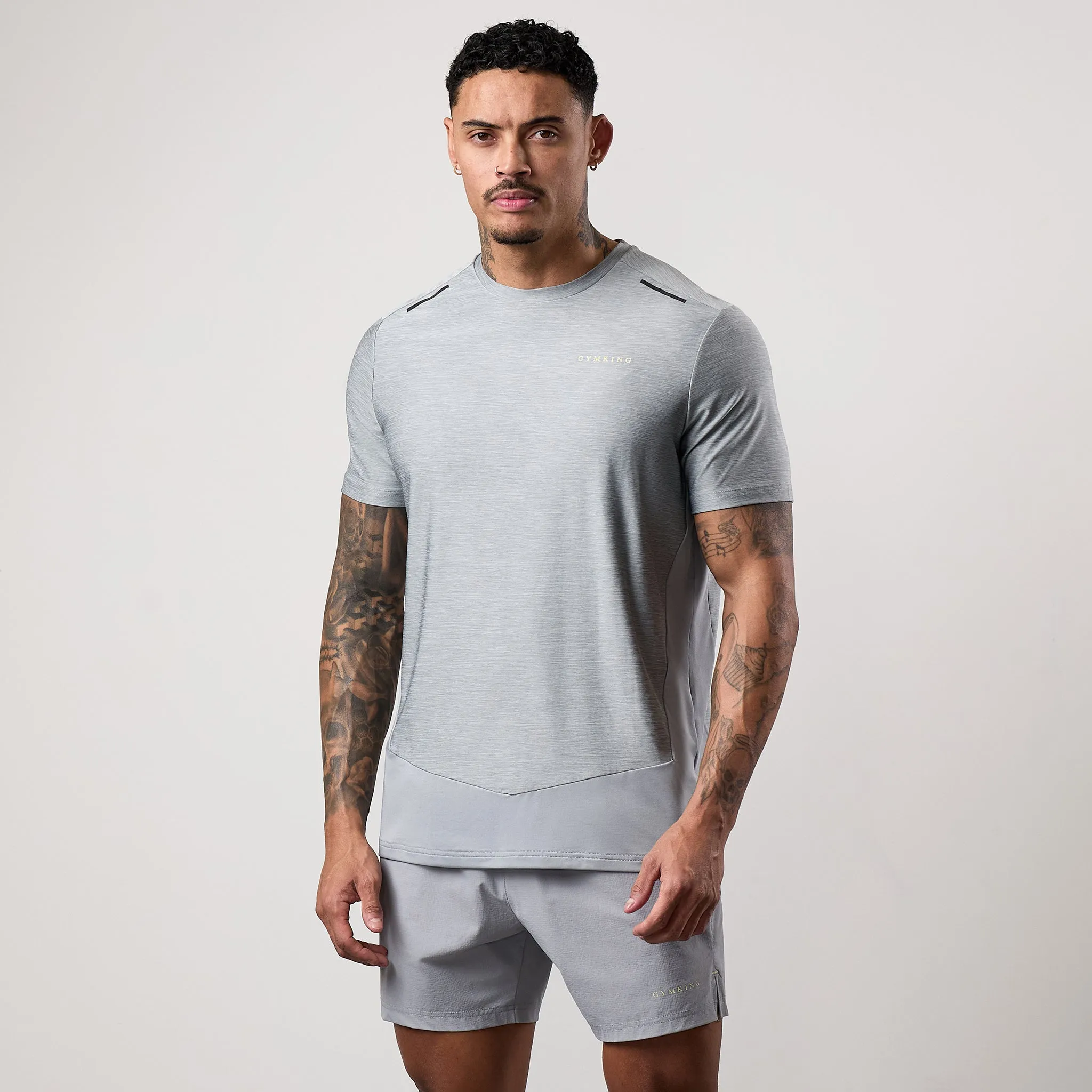 Gym King Fusion Hybrid Tee - Silver Grey sold by The Gym King product image thumbnail 2
